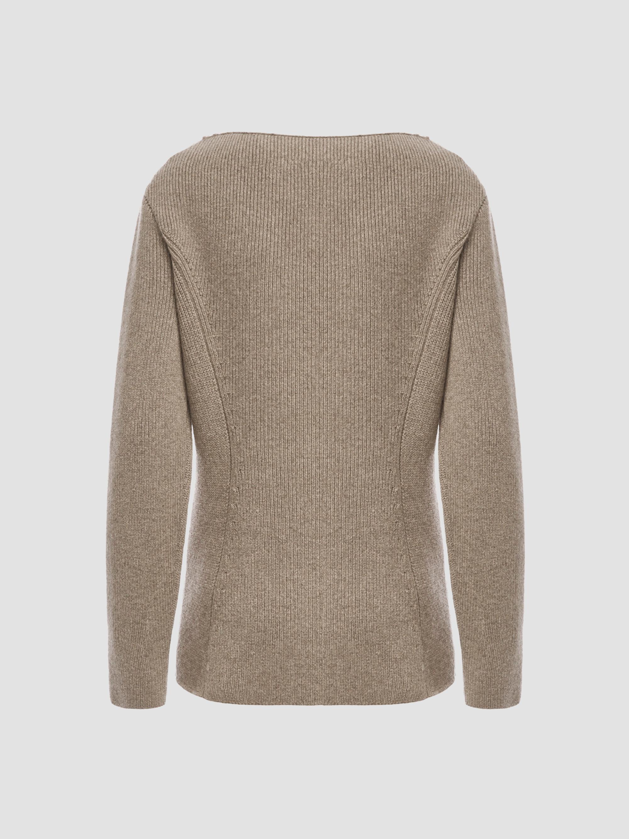 Malo Rib-Knit Cashmere Pocket Cardigan | Saks Fifth Avenue