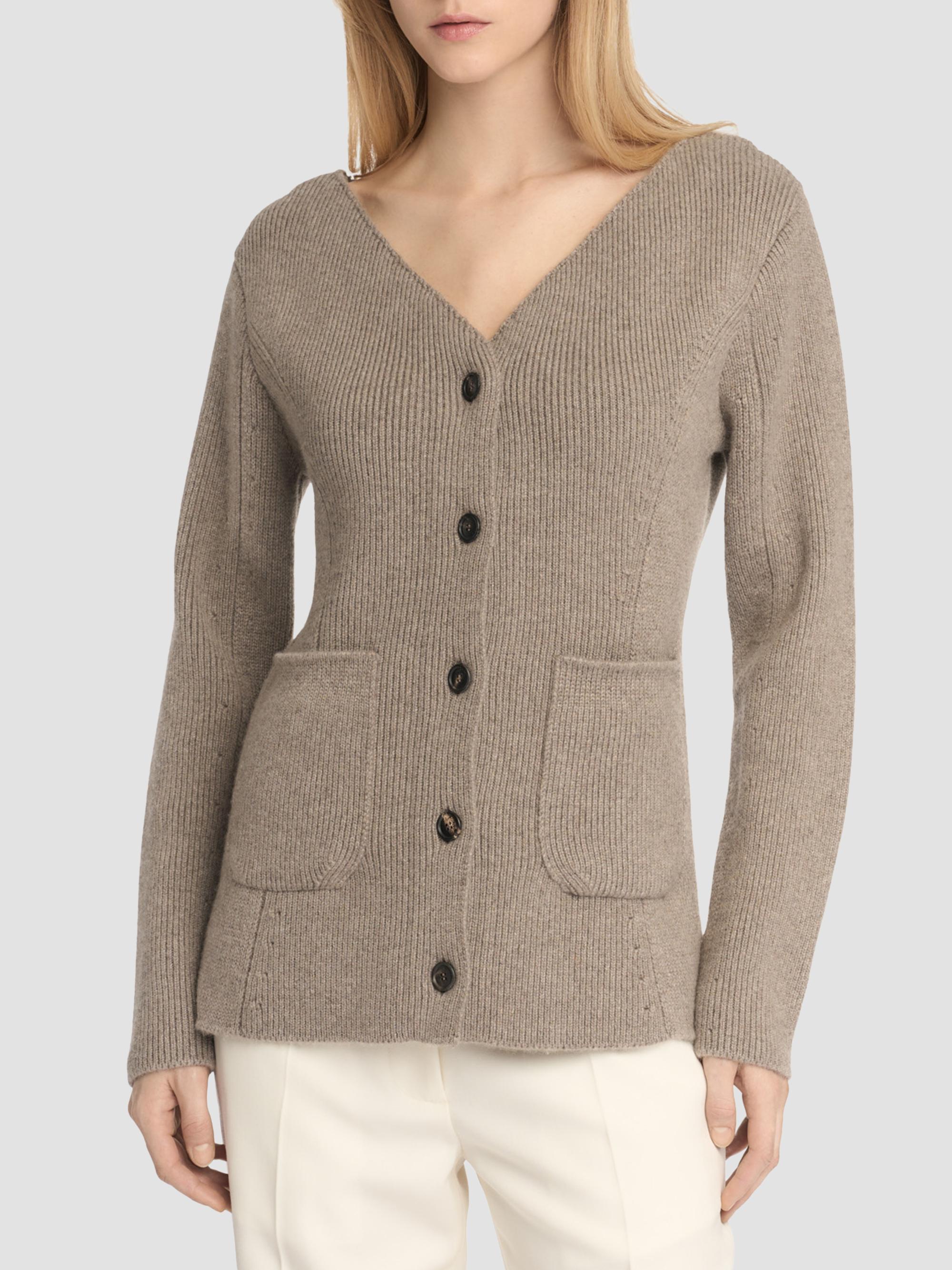 Malo Rib-Knit Cashmere Pocket Cardigan | Saks Fifth Avenue