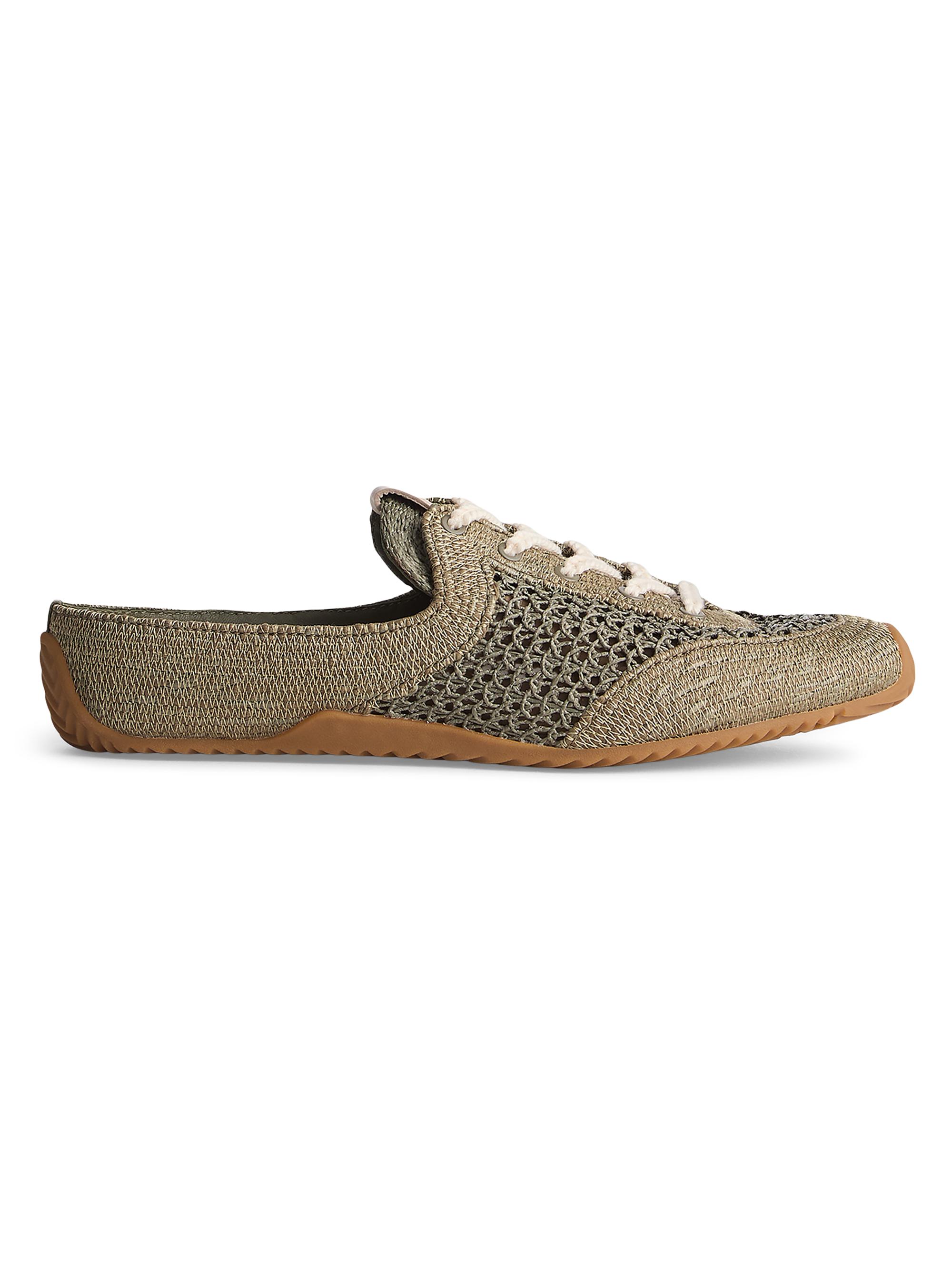 rag & bone Women's Retro Runner Raffia Sneaker Mules - Sea Salt Raffia
