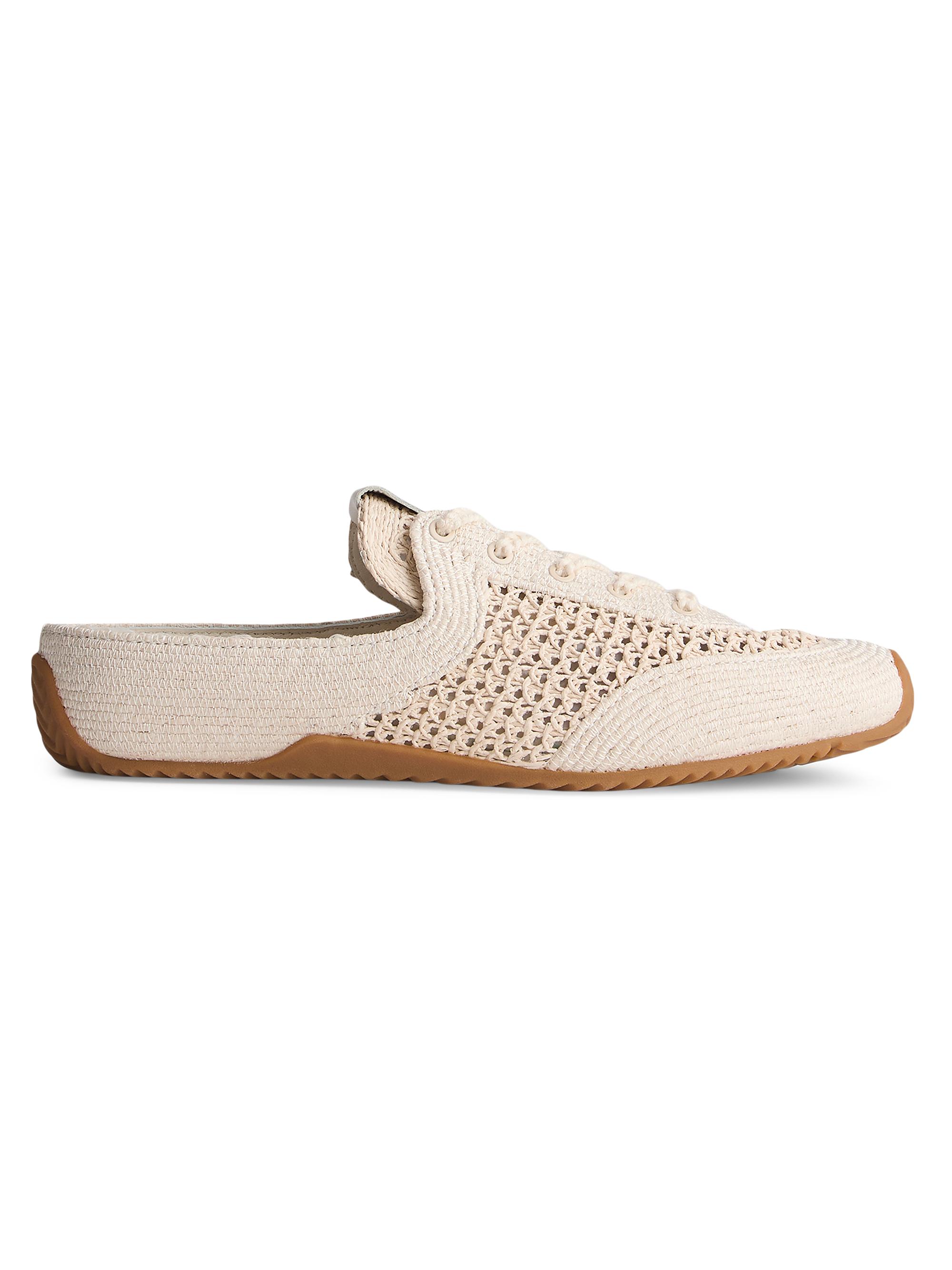 rag & bone Women's Retro Runner Raffia Sneaker Mules - Sea Salt Raffia