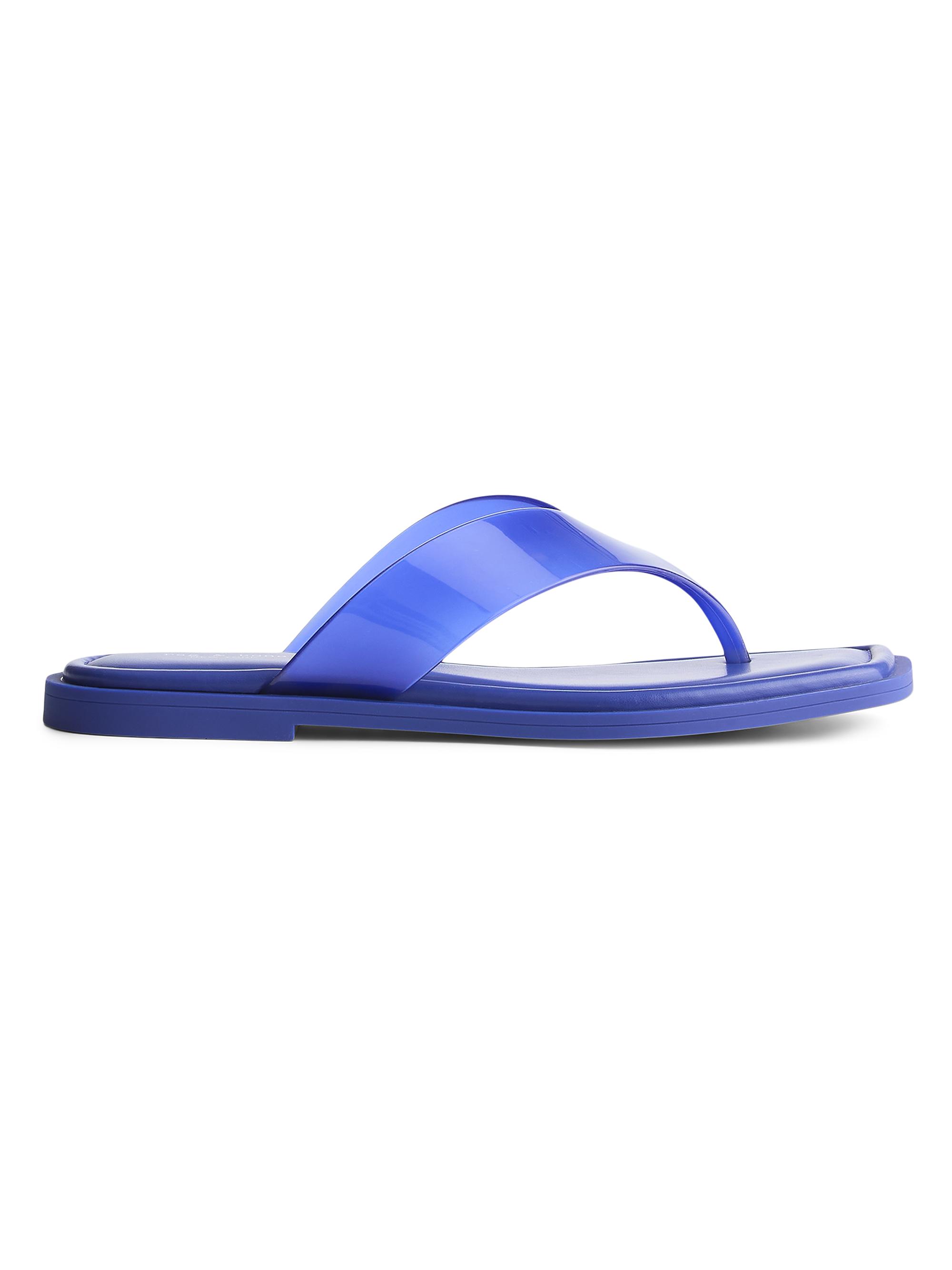 rag & bone Women's Gracie Jelly Thong Sandals - Deep Blue