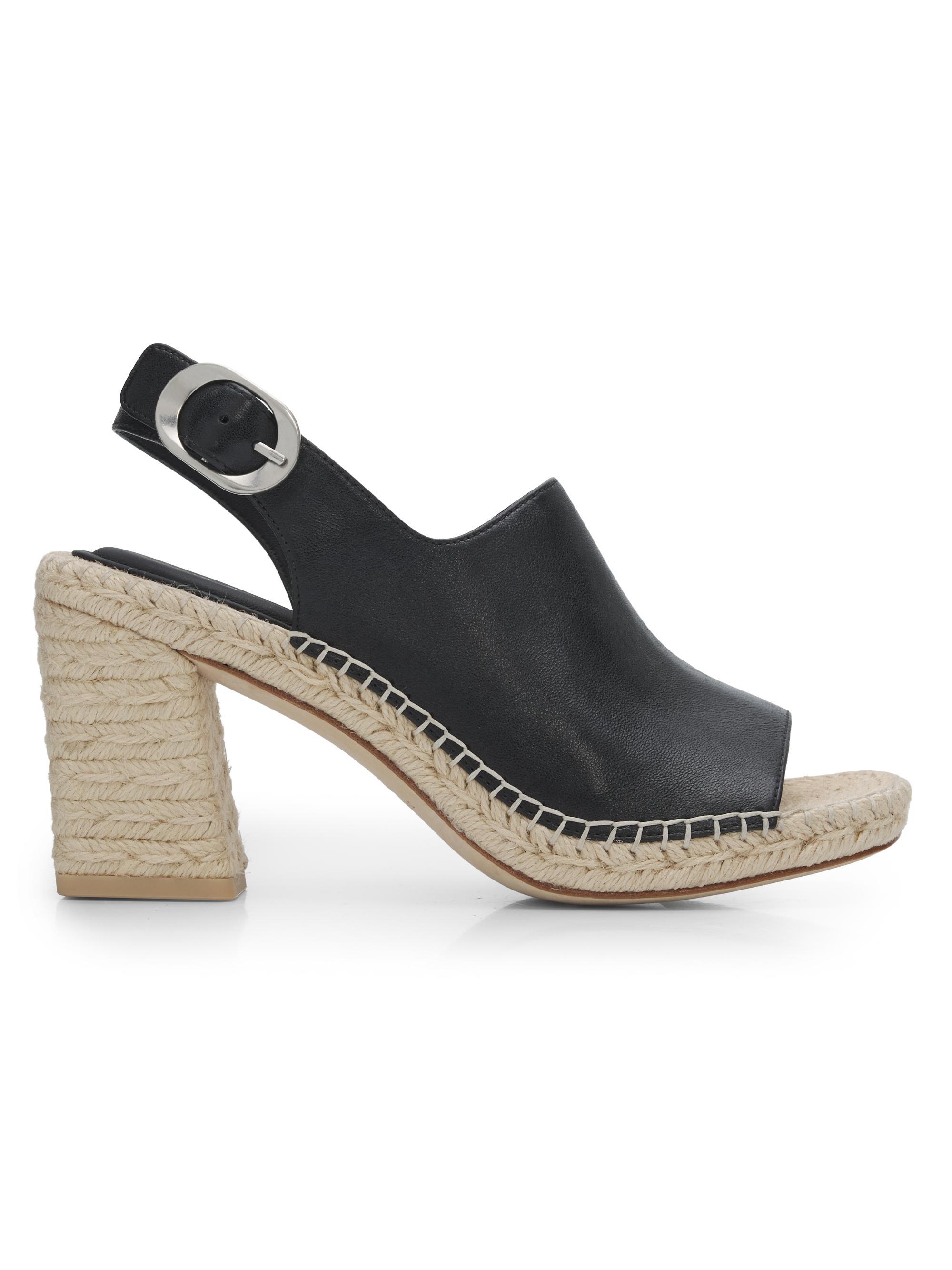 rag & bone ELLY ブラック フラットシューズ 39 rag & bone Ellie Woven Strap Slides | Saks Fifth Avenue