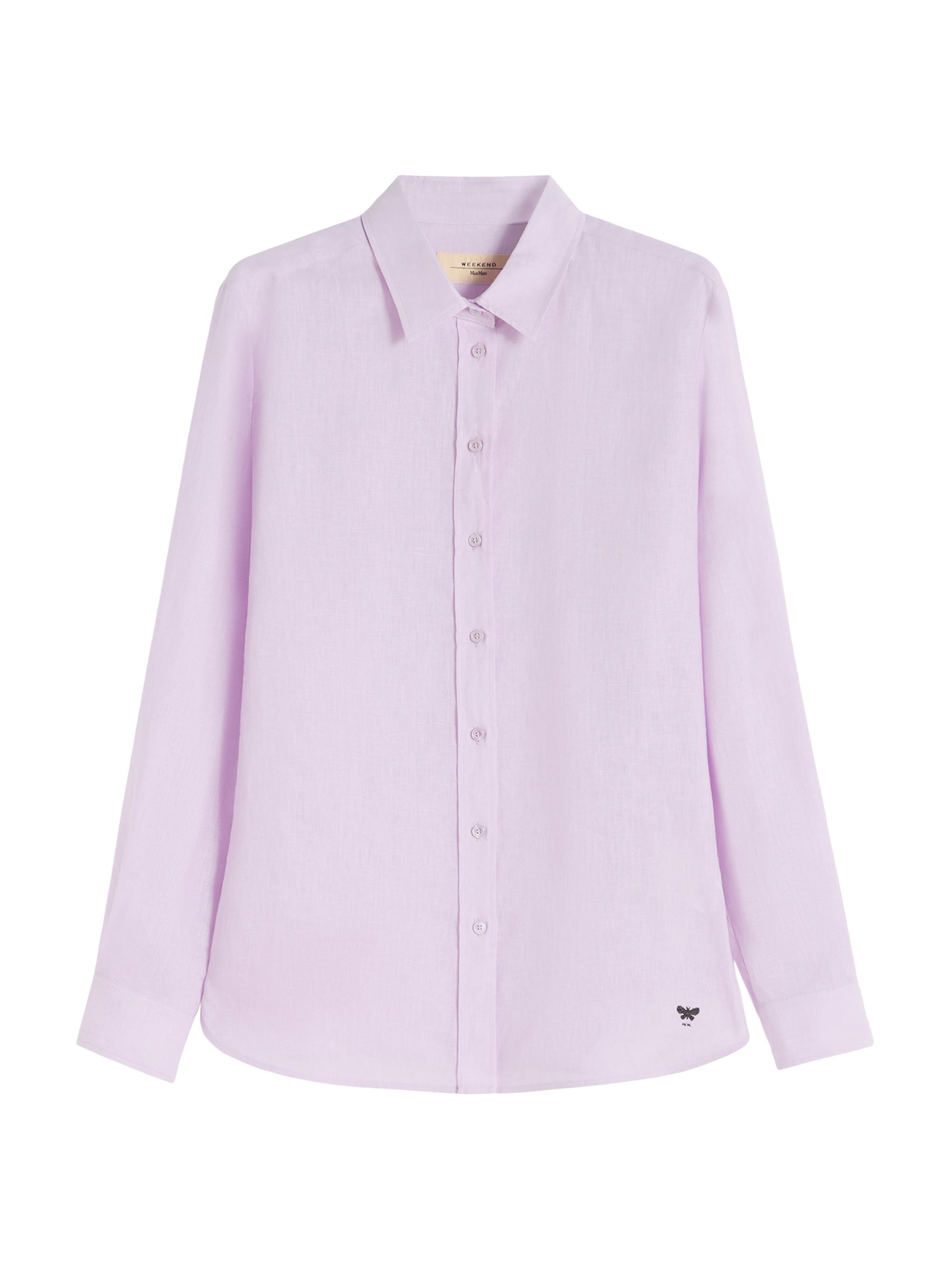 Weekend Max Mara Women's Linen Fabric Shirt - Lilac