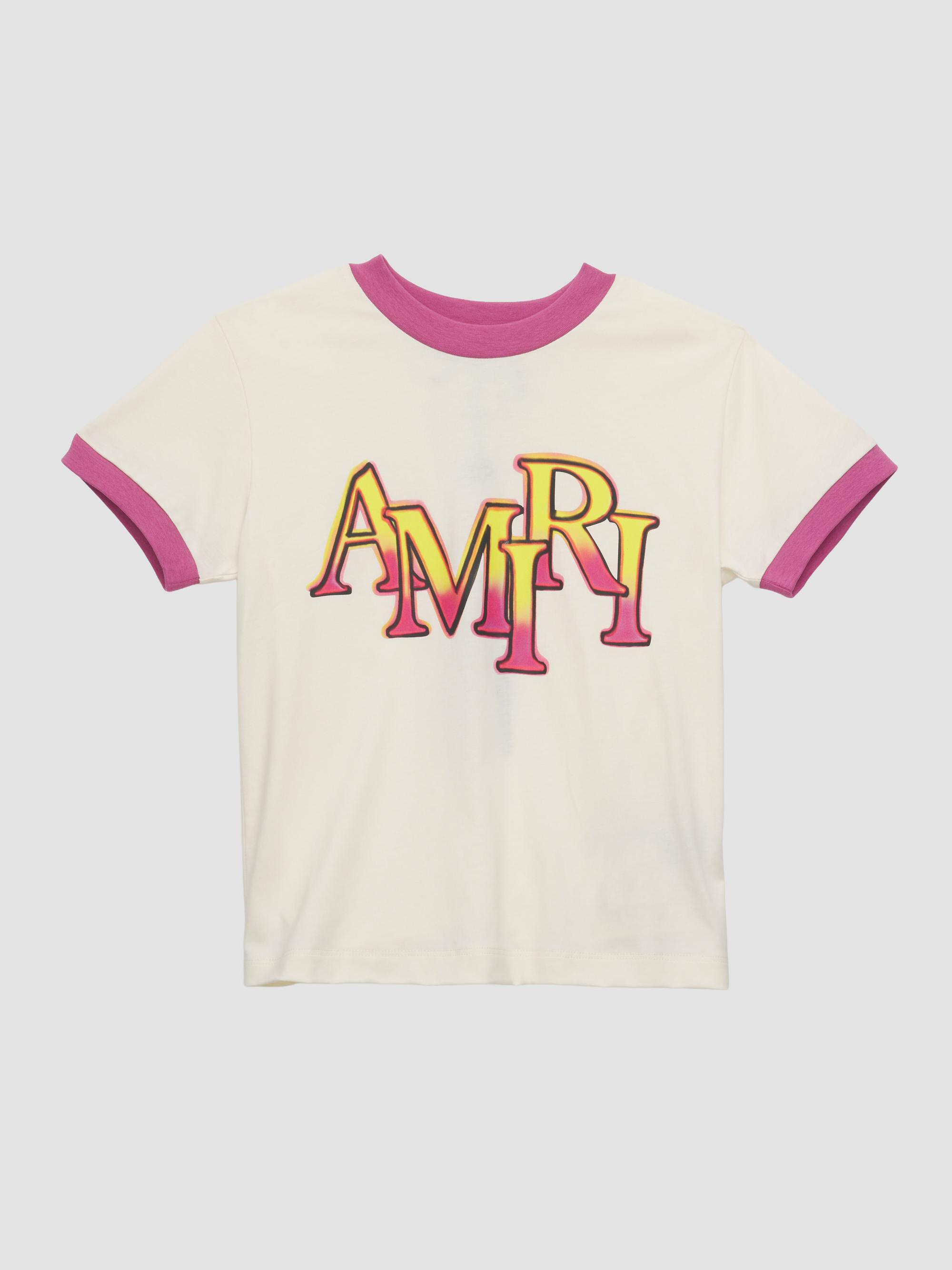 Amiri Little Kid's & Kid's Gradient Staggered Logo T-Shirt - | Thumbnail 3