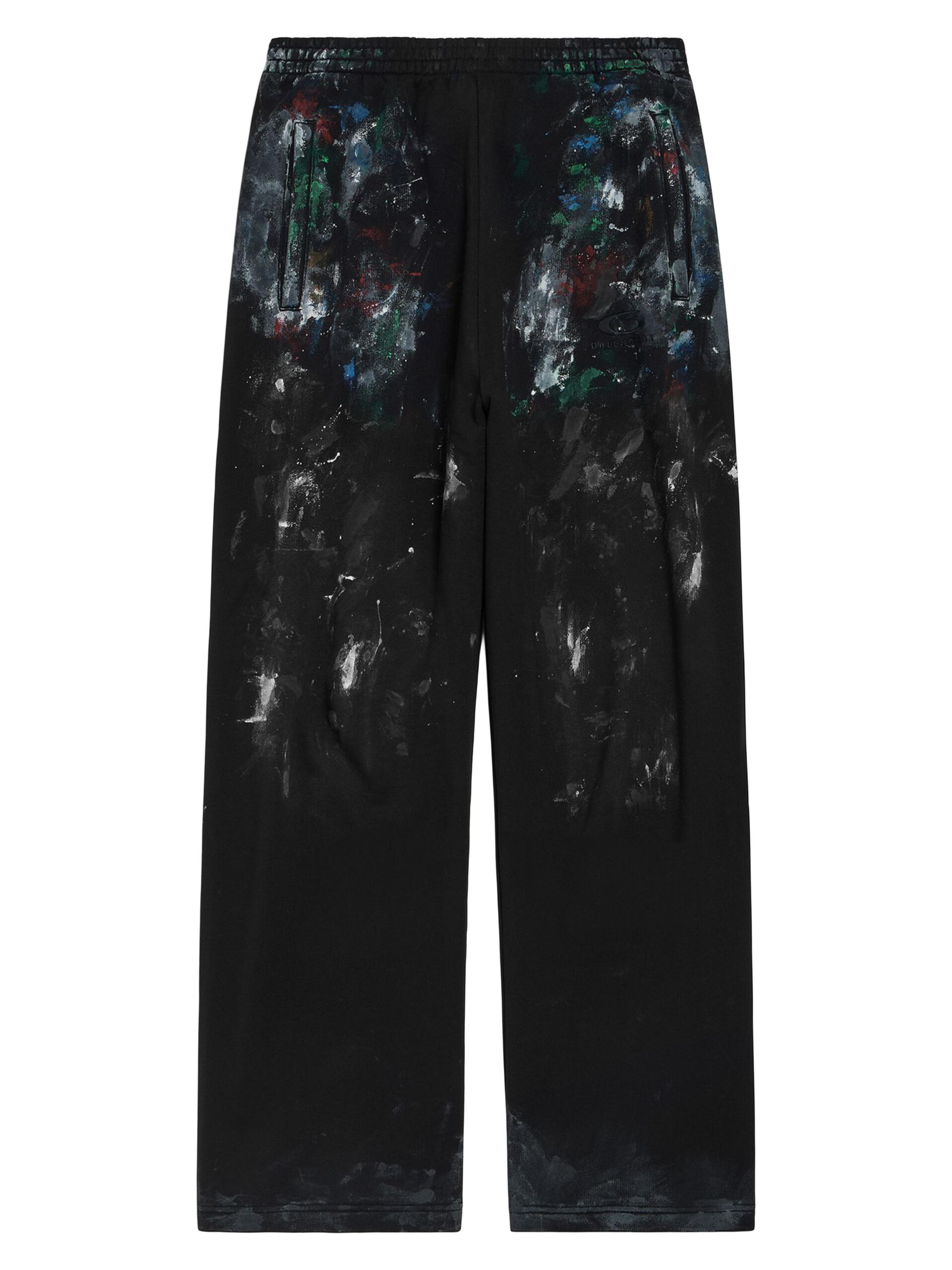 Balenciaga Men's Painter's Shirt Baggy Sweatpants - Black