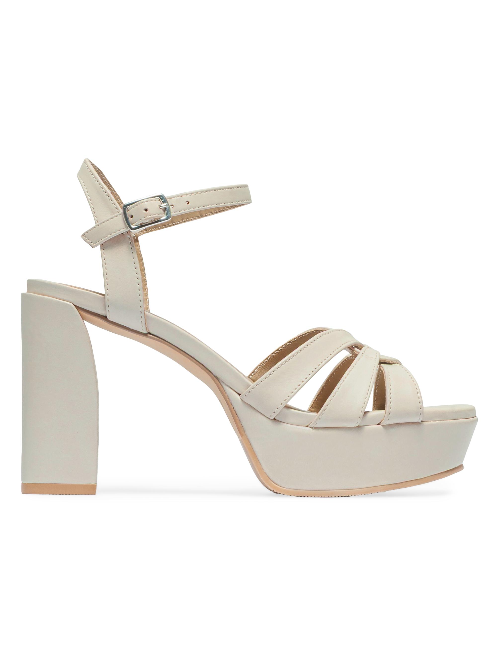 Bernardo Women's Vittoria Platform Sandals - Eggshell