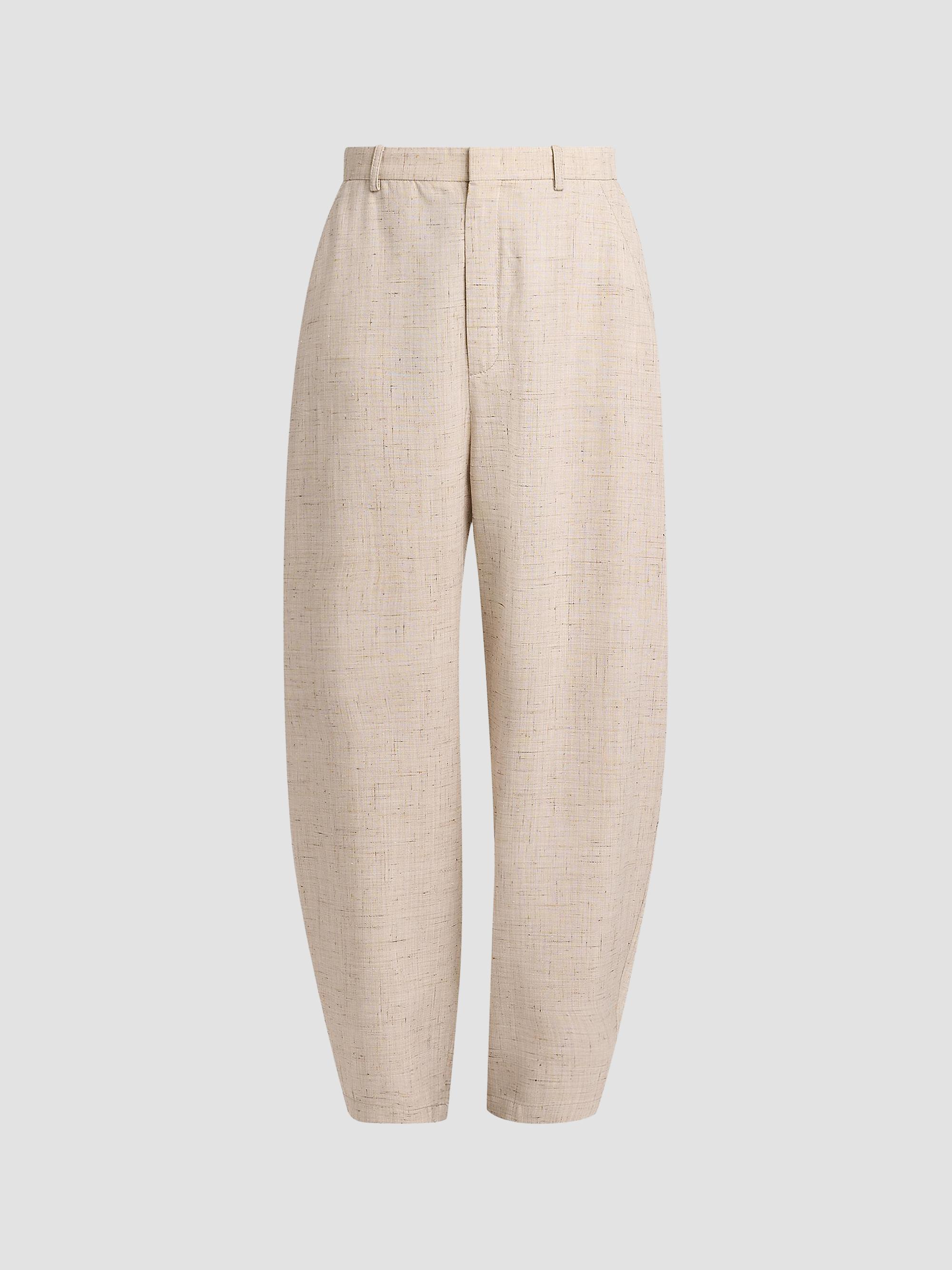 Moschino Women's Tweed Tapered-Leg Trousers - Multi Beige | Thumbnail 6