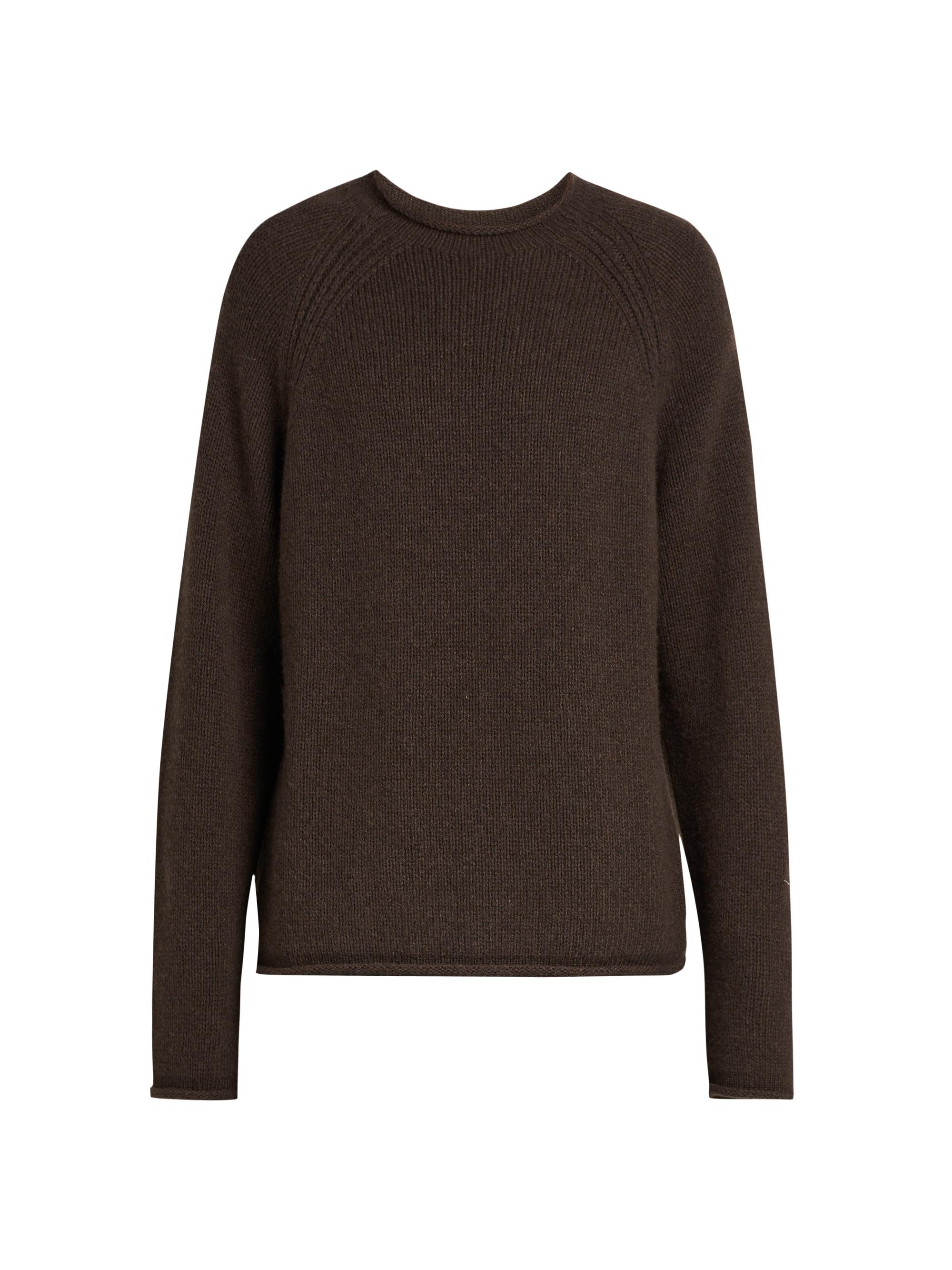 Bottega Veneta Men's Cashmere Raglan Knit Sweater - Dark Carrubo