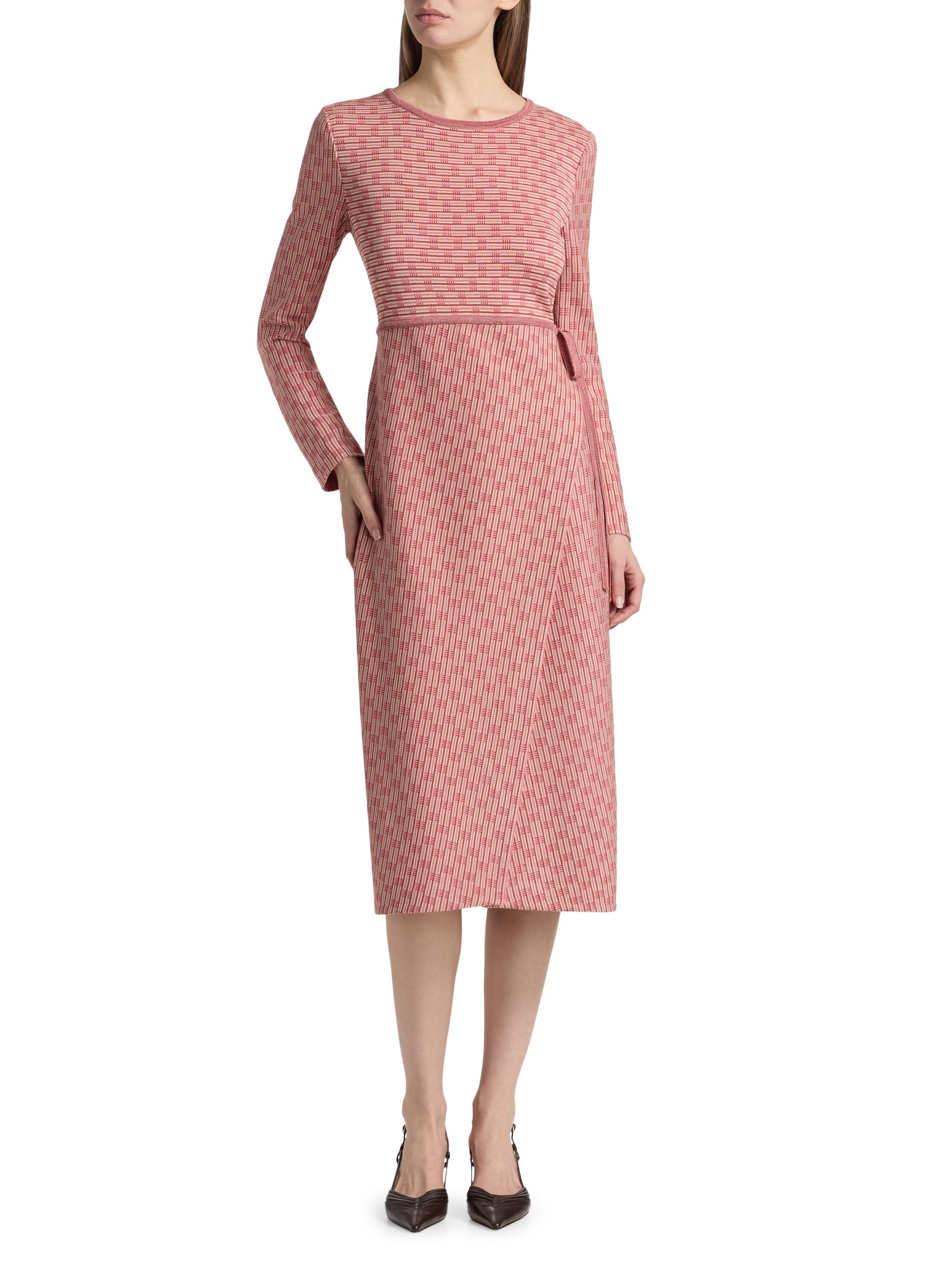 Misook Faux Wrap Soft Knit Midi Dress | Saks Fifth Avenue
