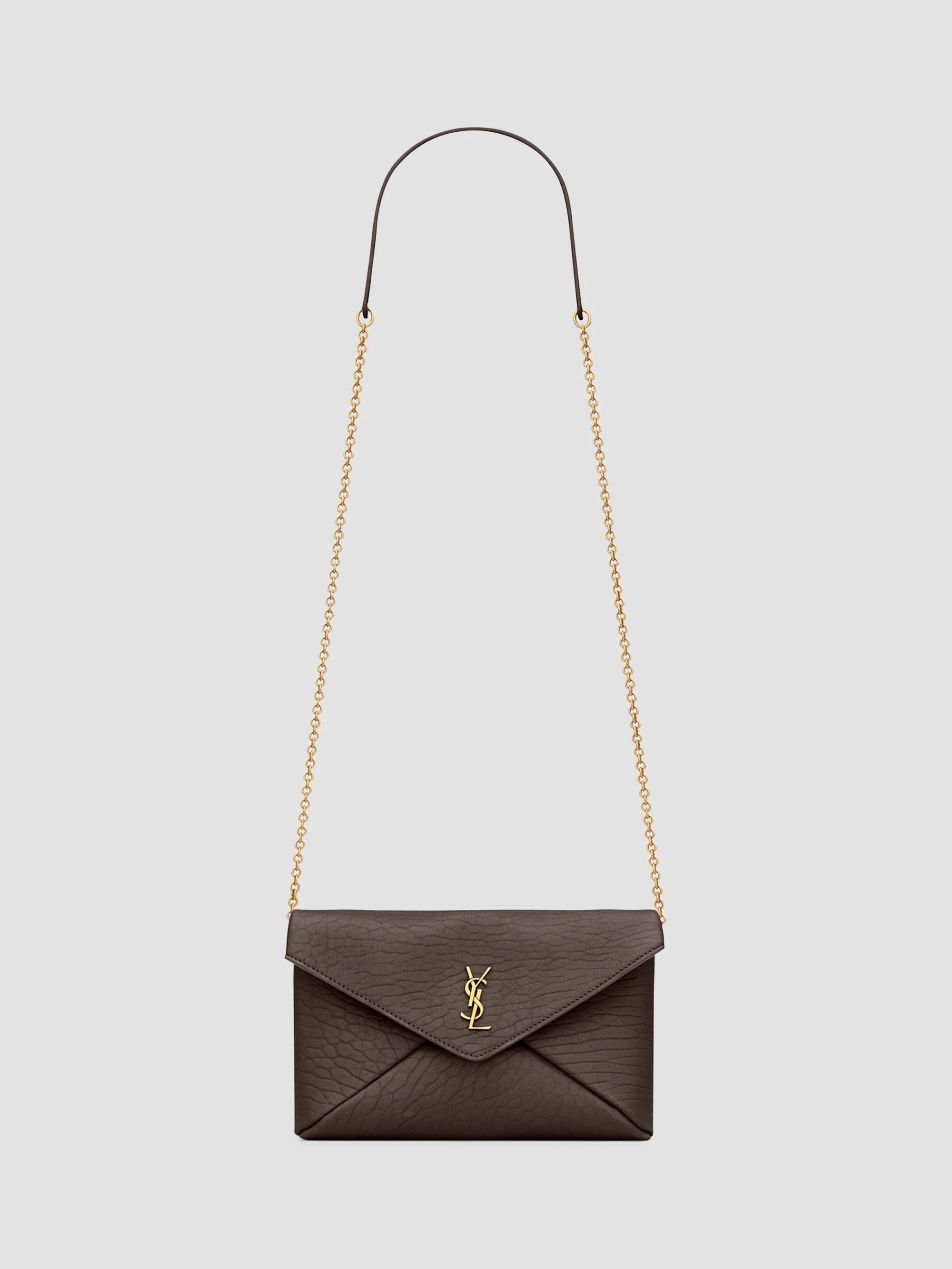 Saint Laurent Logo Matelassé Leather Pouch | Saks Fifth Avenue