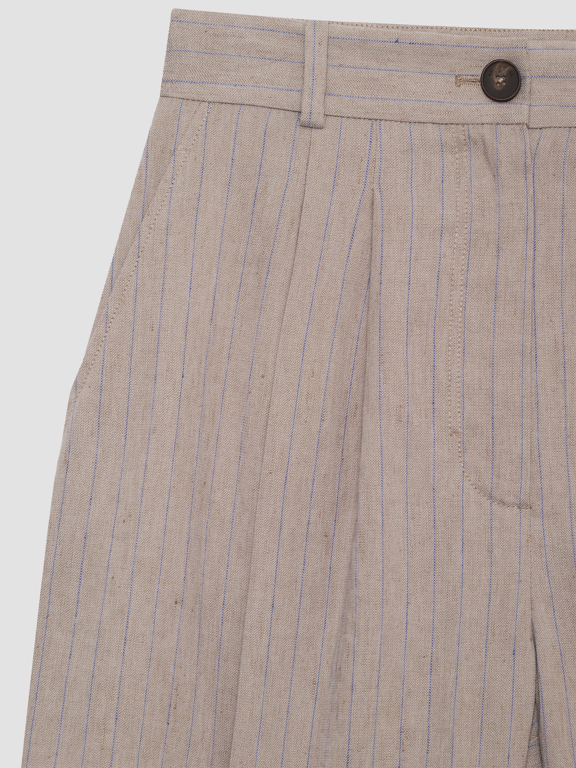 ANINE BING Women's Brice Tailored Pinstripe Shorts | Thumbnail 4