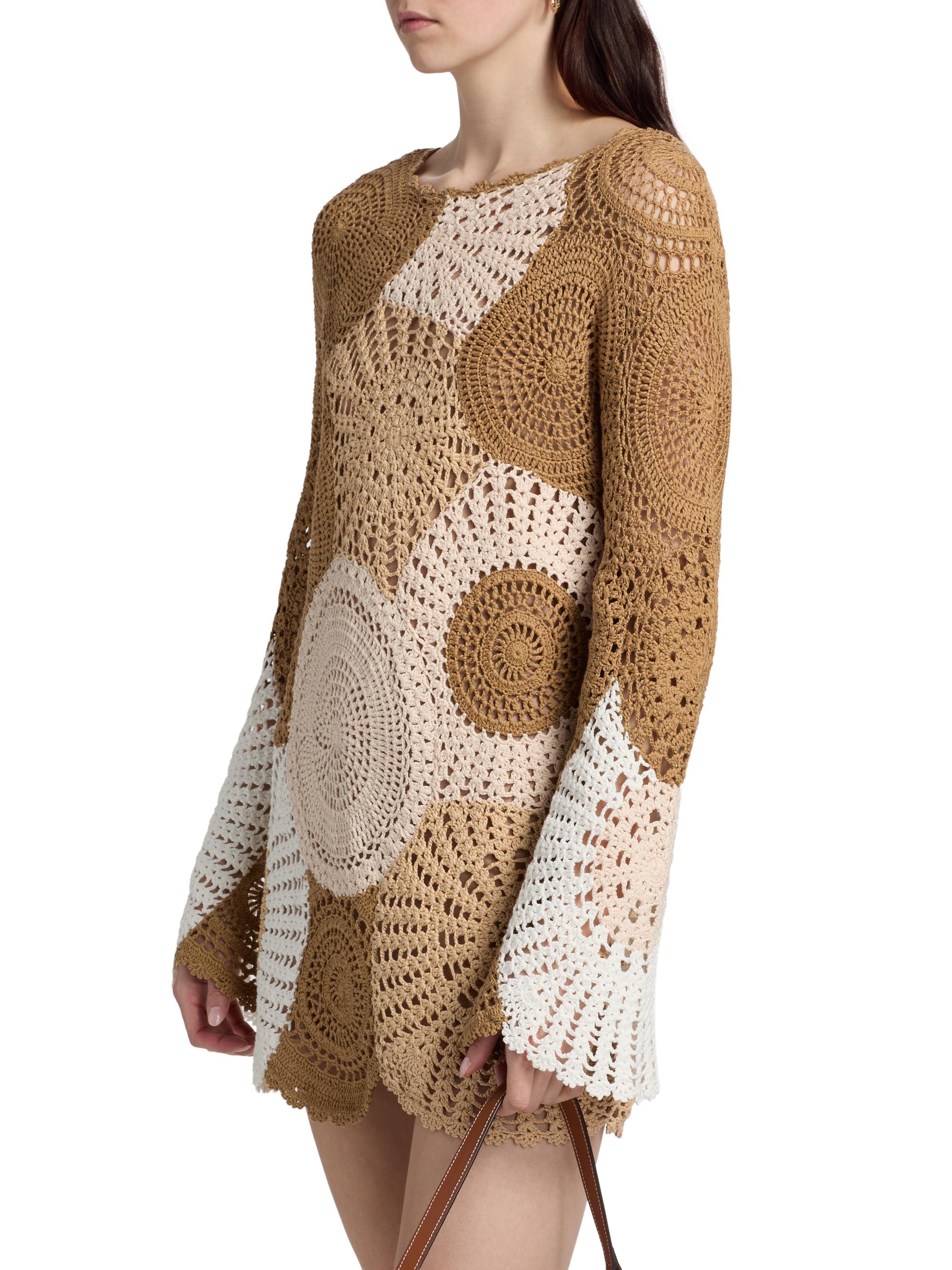 saks crochet dress Milly Pailette Sequined Crochet Cover-Up Midi-Dress