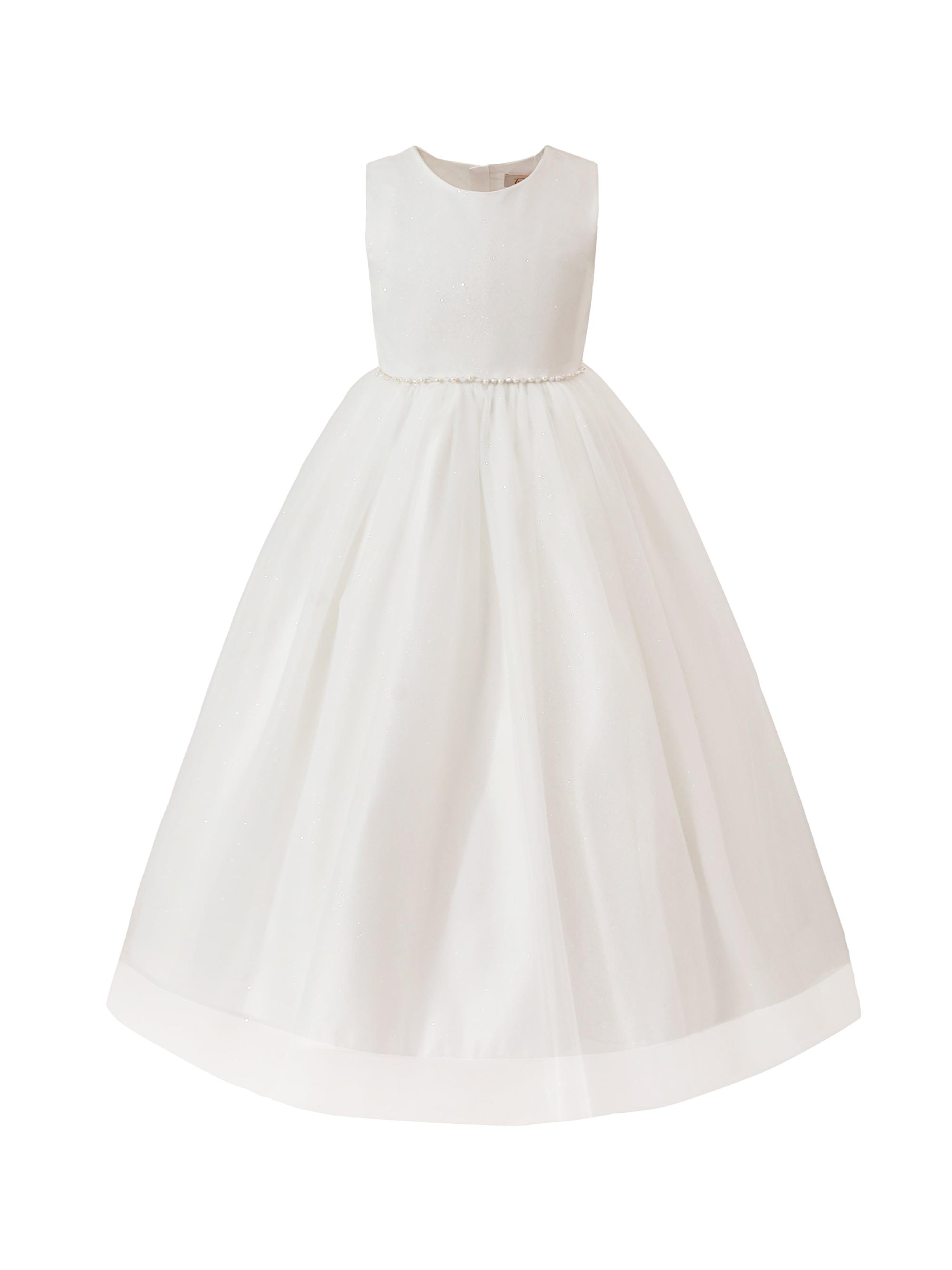 Tulleen Little Girl's and Girl's Lysandra Dress - White