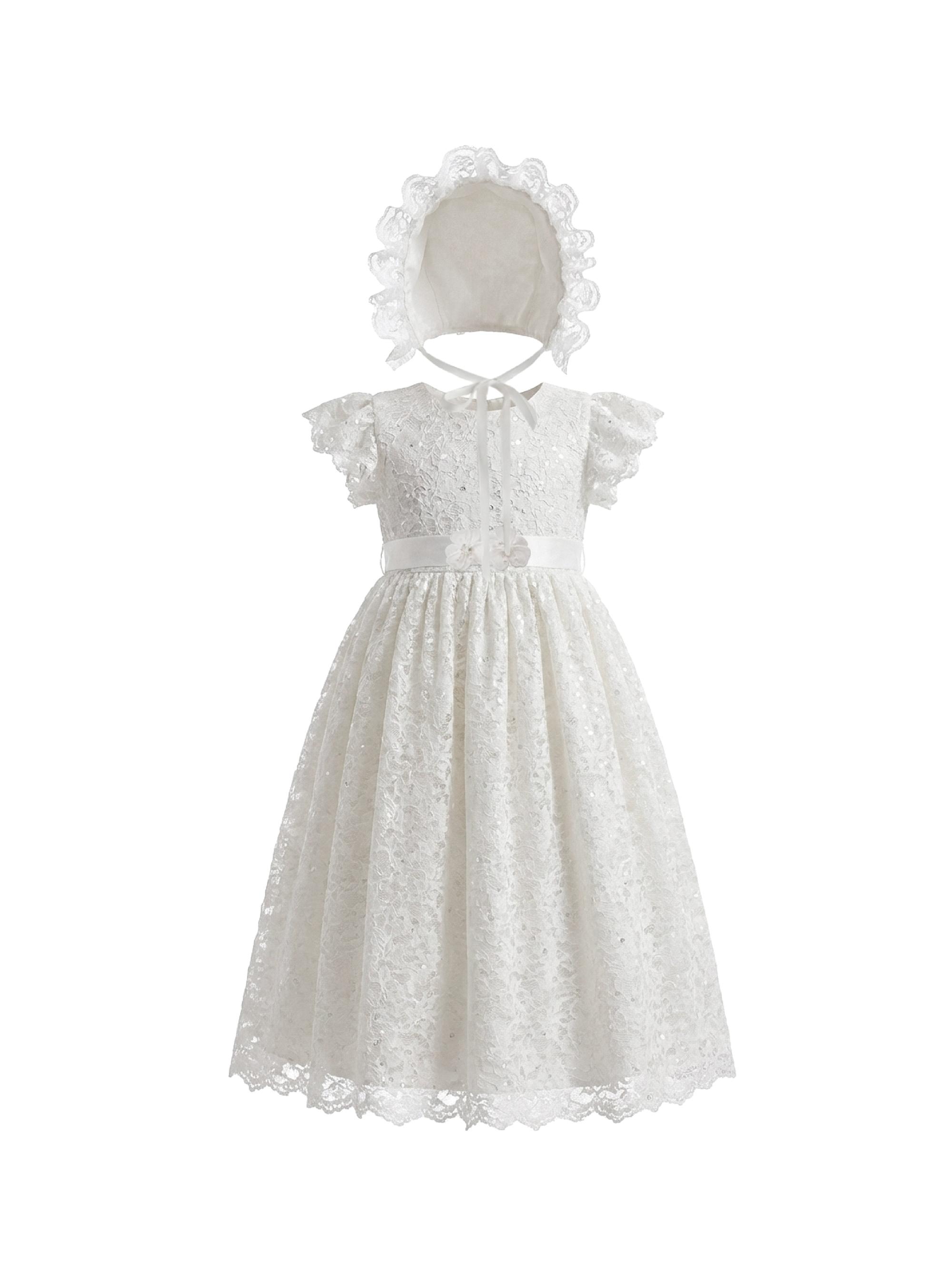 Tulleen Baby Girl's Velloria Dress - White 24 Months