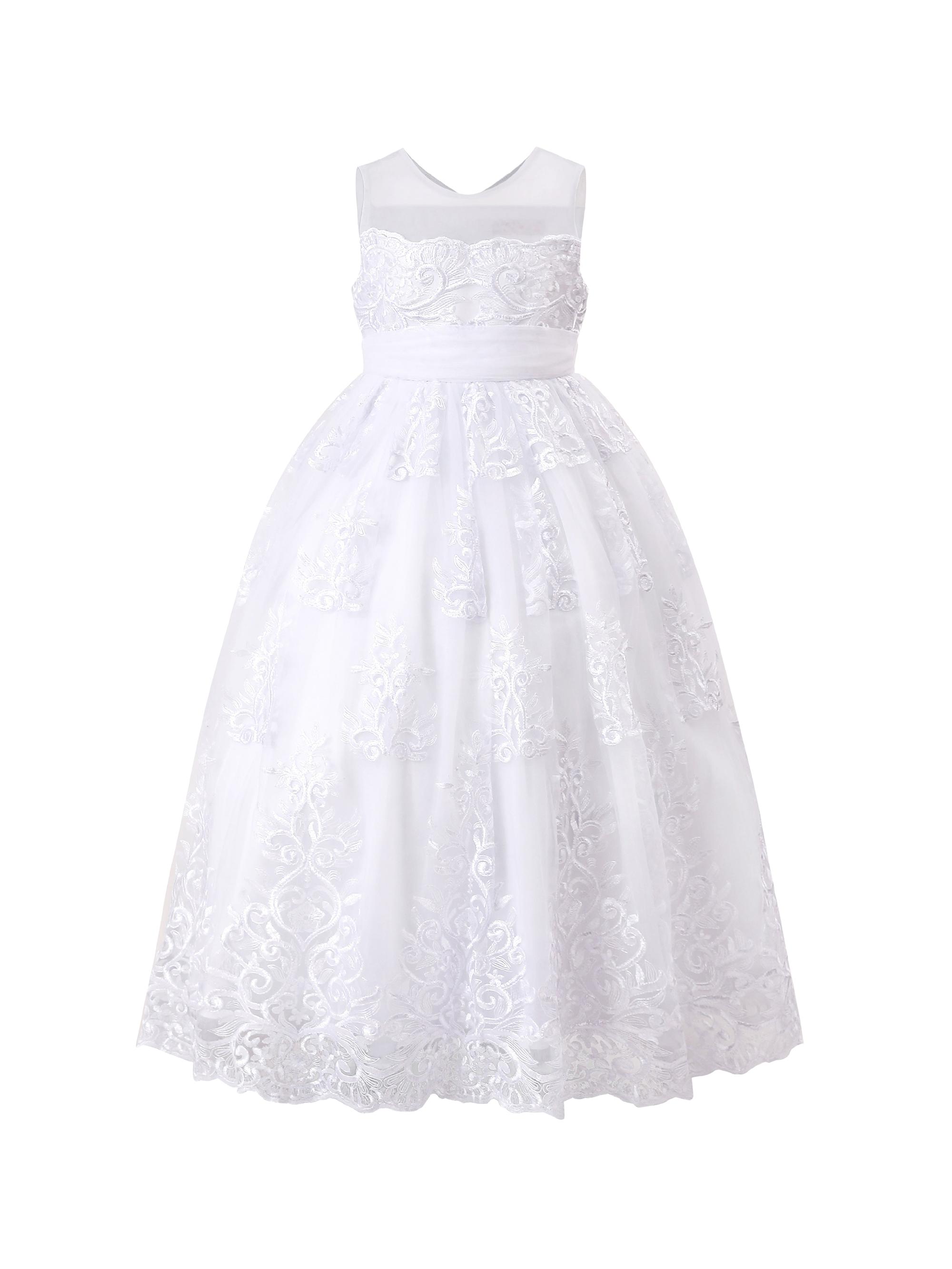 Tulleen Little Girl's & Girl's Auresta Dress - White