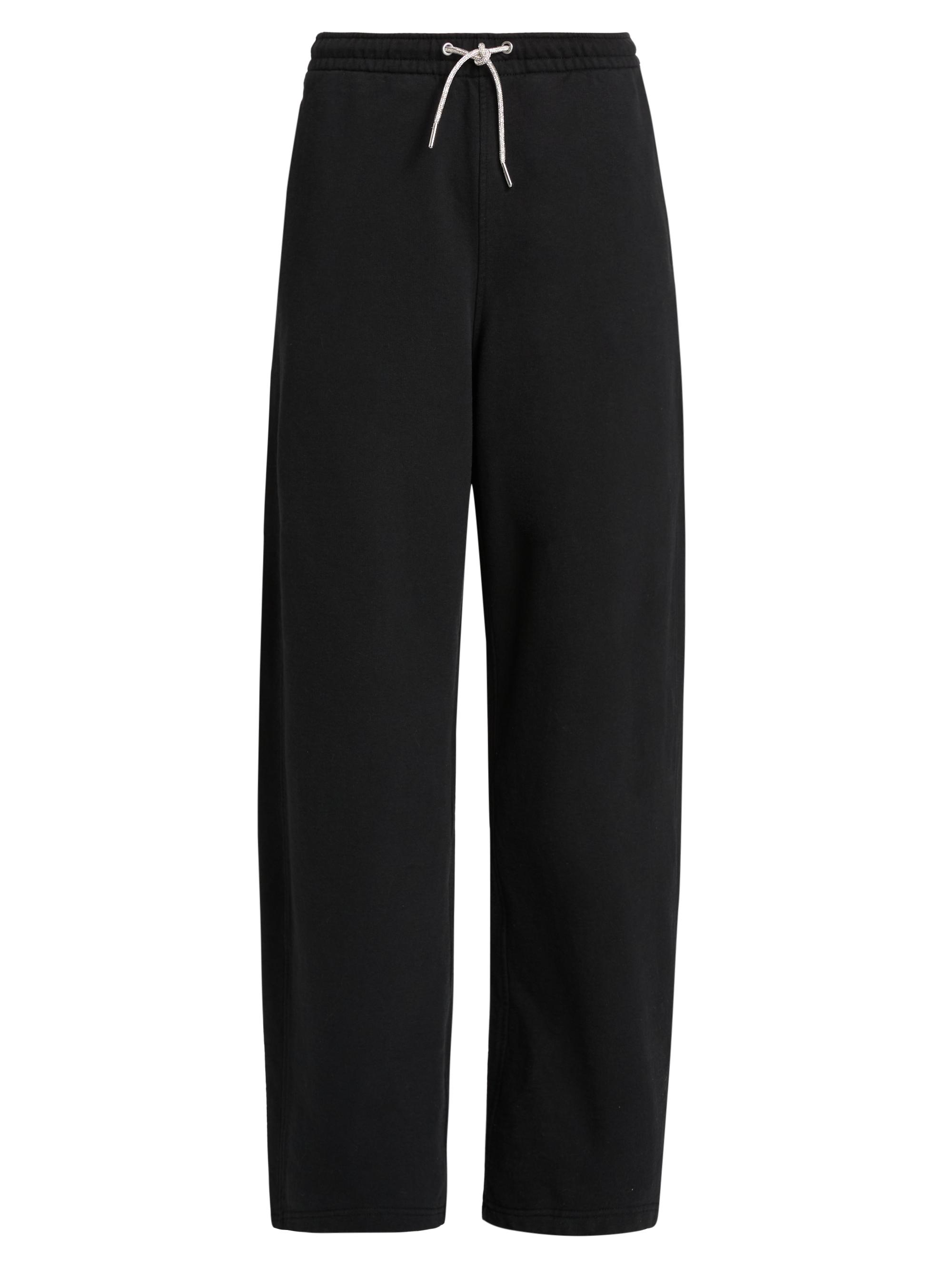 Alexander Wang Women's Crystal Drawstring Sweatpants - Black