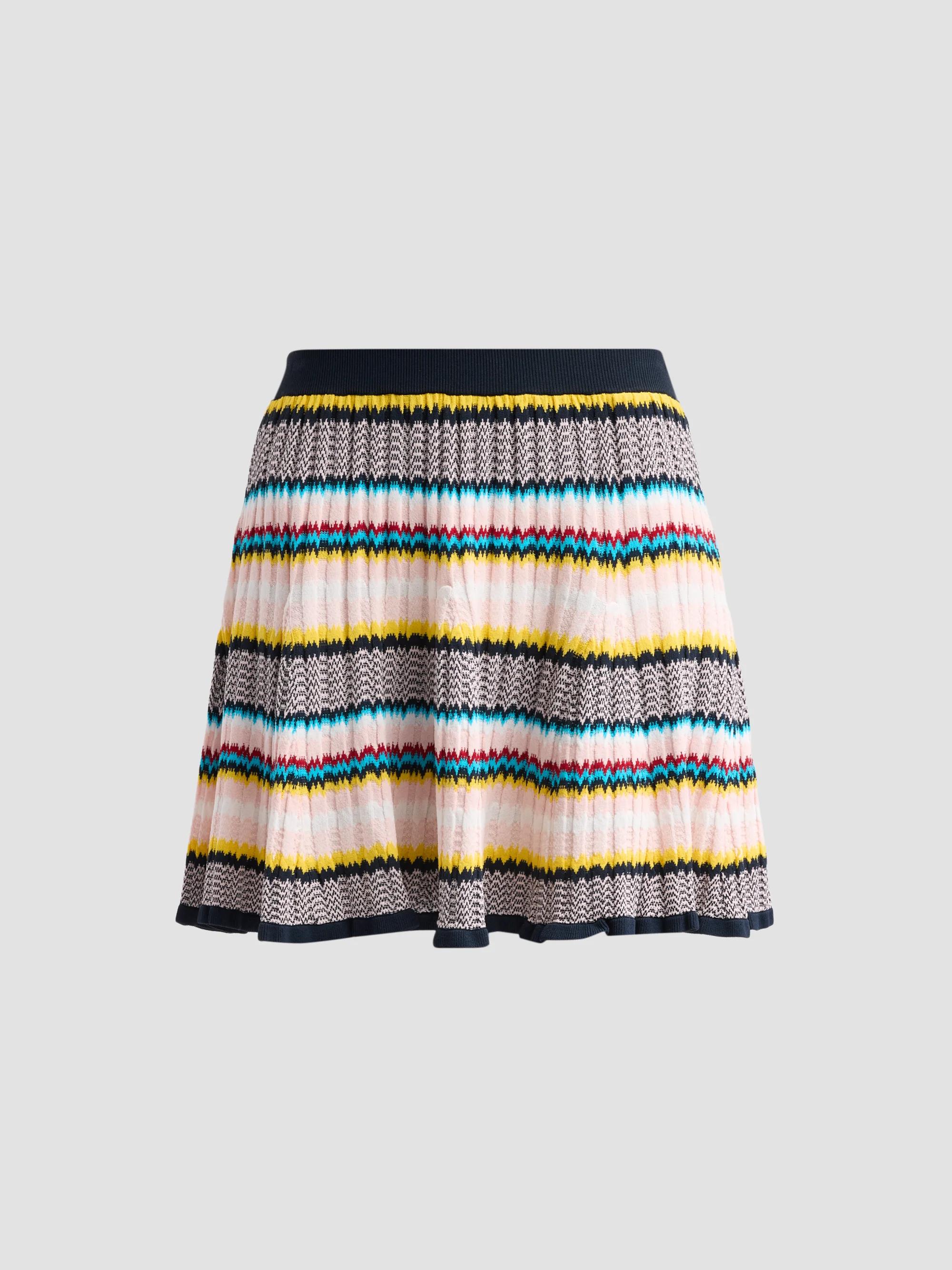 Casablanca Women's Chevron Mini Skirt - Multicolor - Size XS
