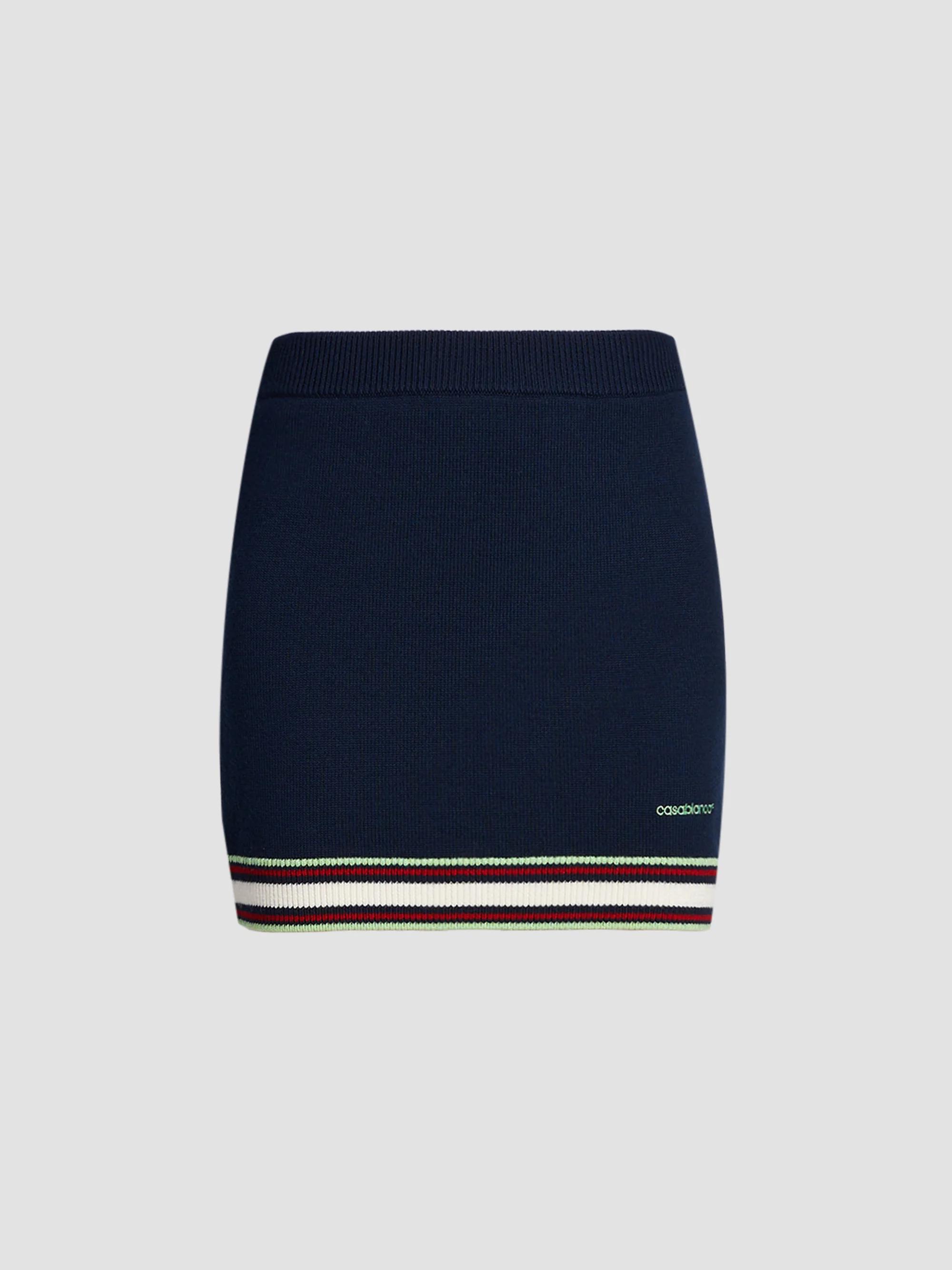 Casablanca Women's Wool Mini Skirt - Navy - Size XS