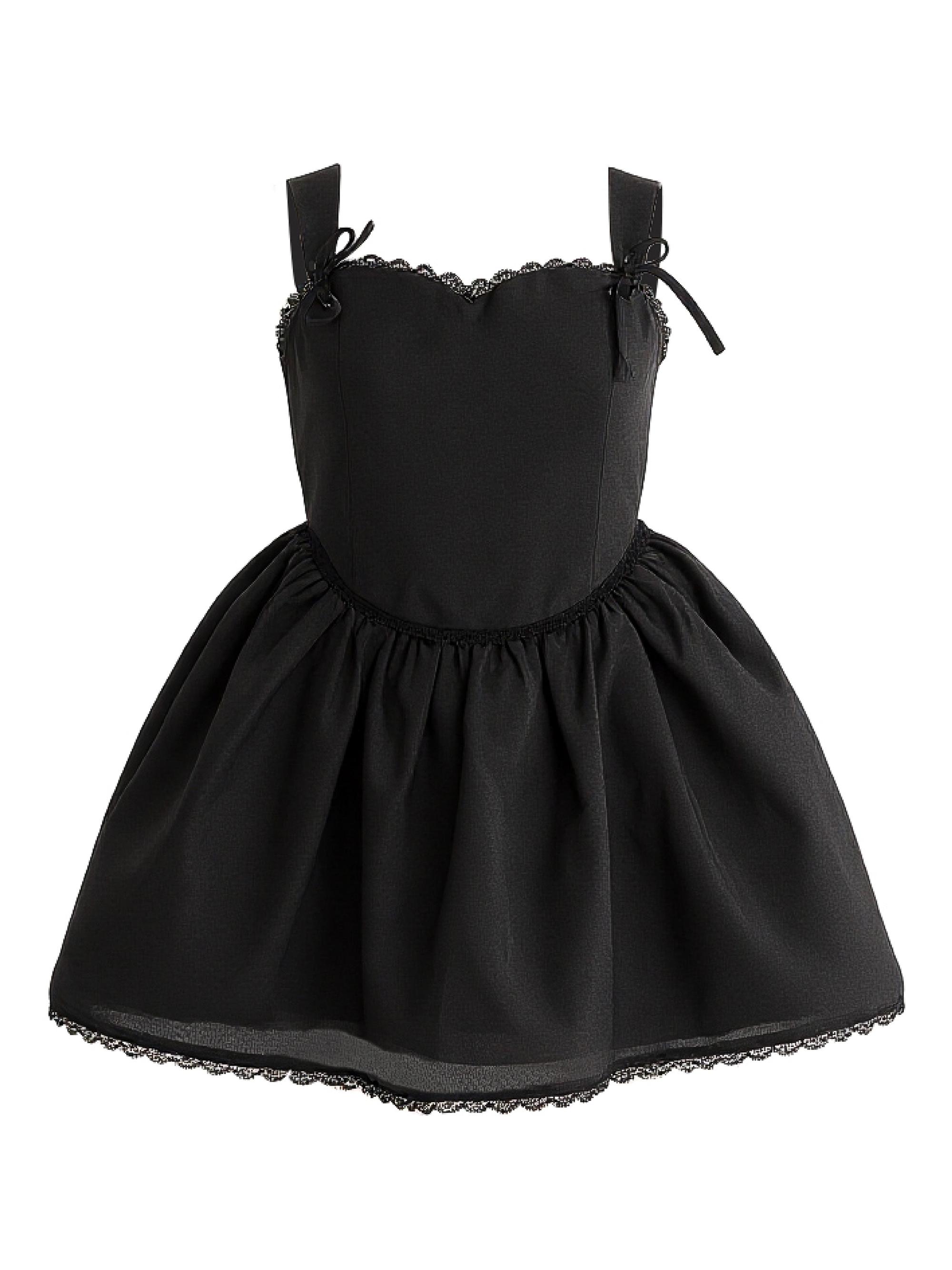 Tulleen Girl's Belgata Dress - Black