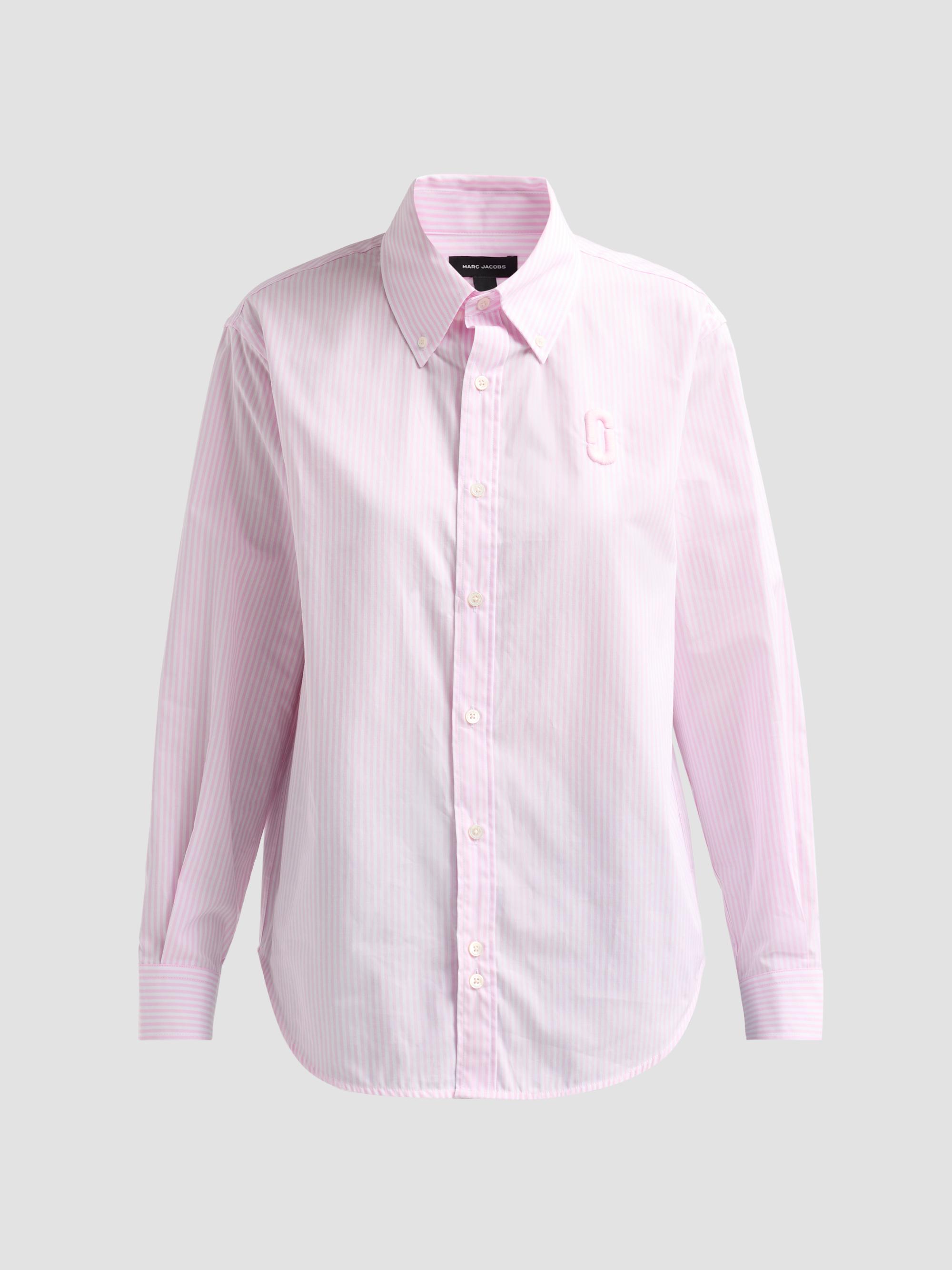 Marc Jacobs Women's Pop J Marc Poplin Shirt - Ribbon Pink Multi | Thumbnail 6