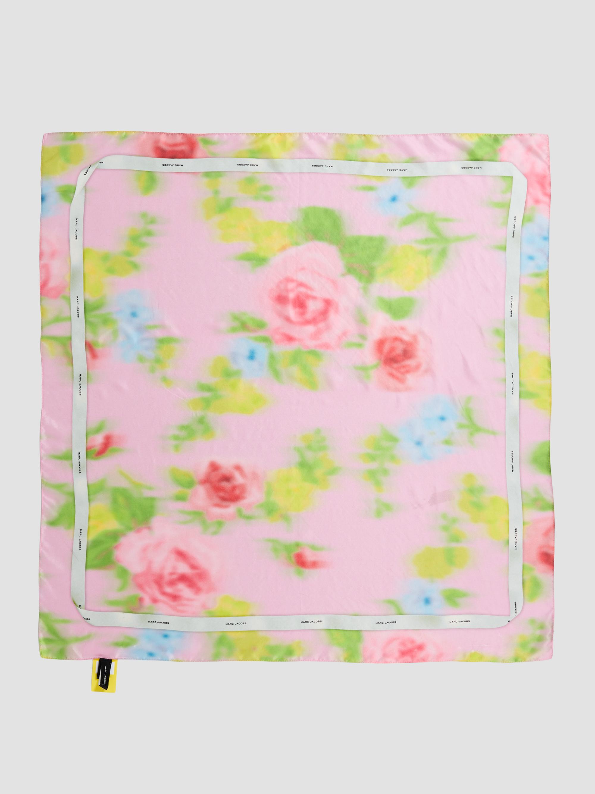 Marc Jacobs Women's Blurred Floral Silk Scarf - Ribbon Pink Multi | Thumbnail 5