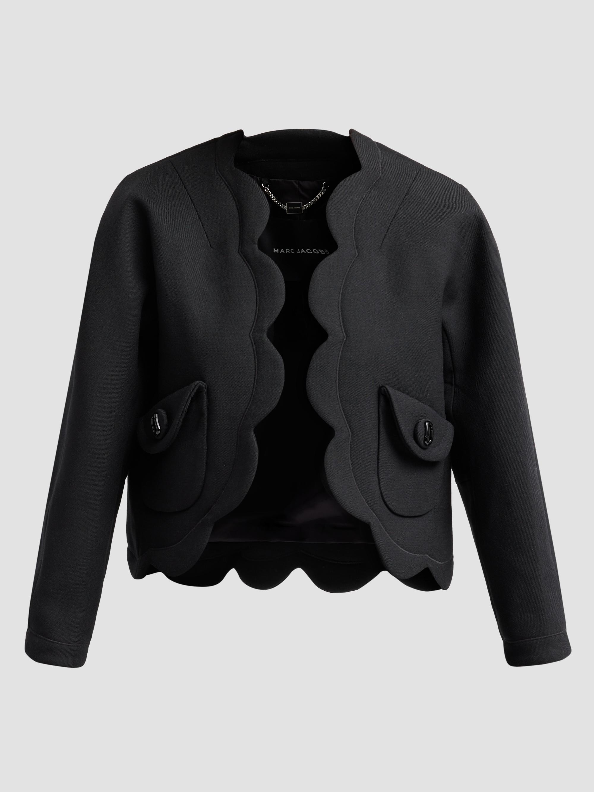 Marc Jacobs Women's Scallop Daisy Lady Jacket - Black | Thumbnail 6