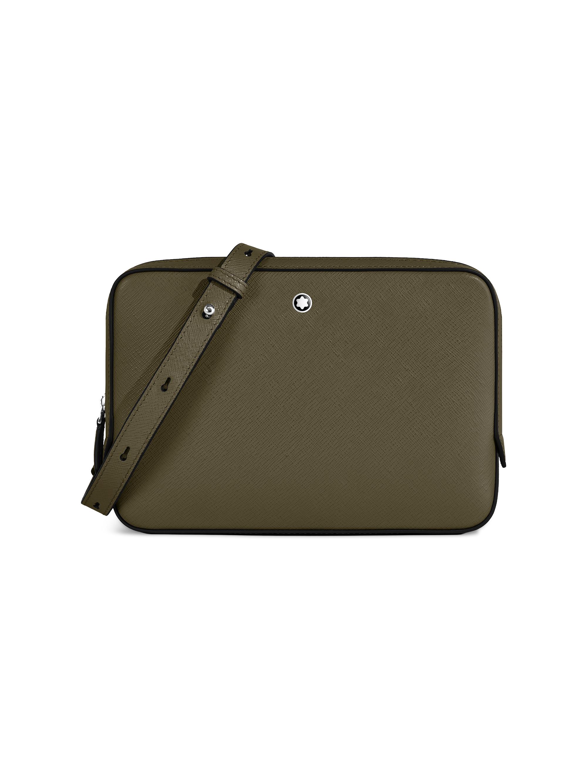Montblanc Men's Sartorial Leather  Crossbody Bag - Green