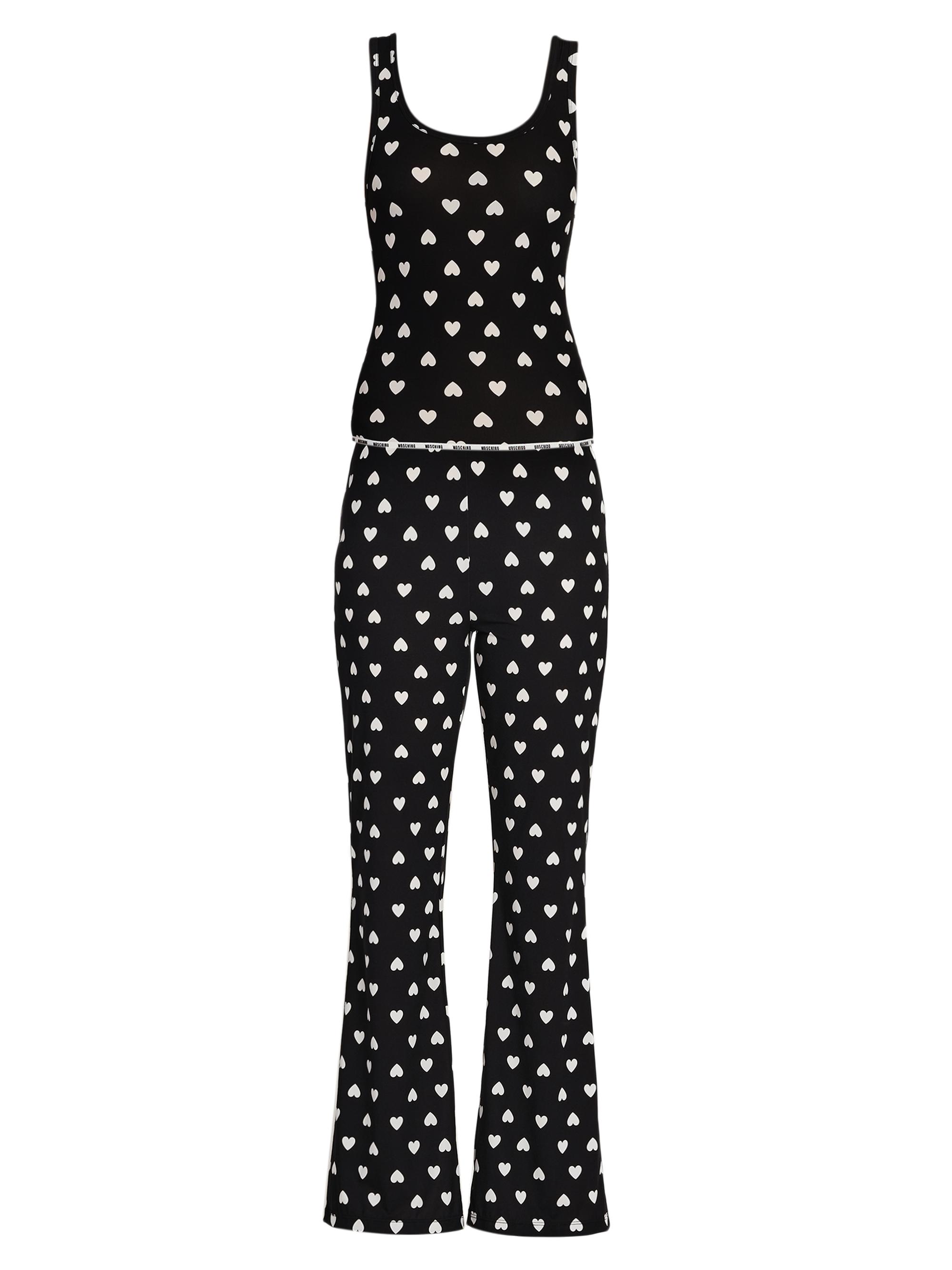 Moschino Women's Heart-Print Pajamas - Multi Black - Women's Clothing