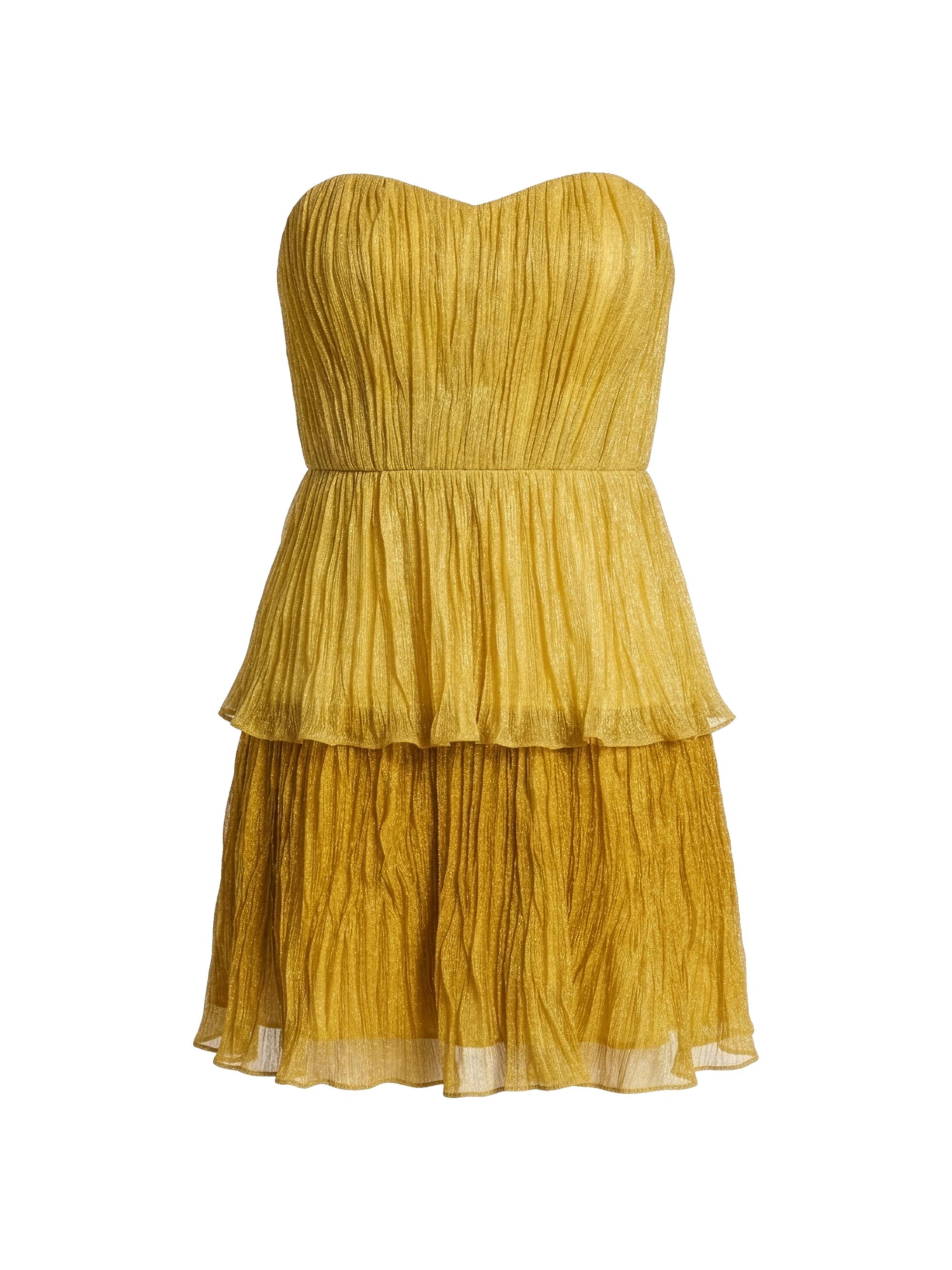 slim fit dress slacks Eloquent Mini Dress Light Yellow main image 1