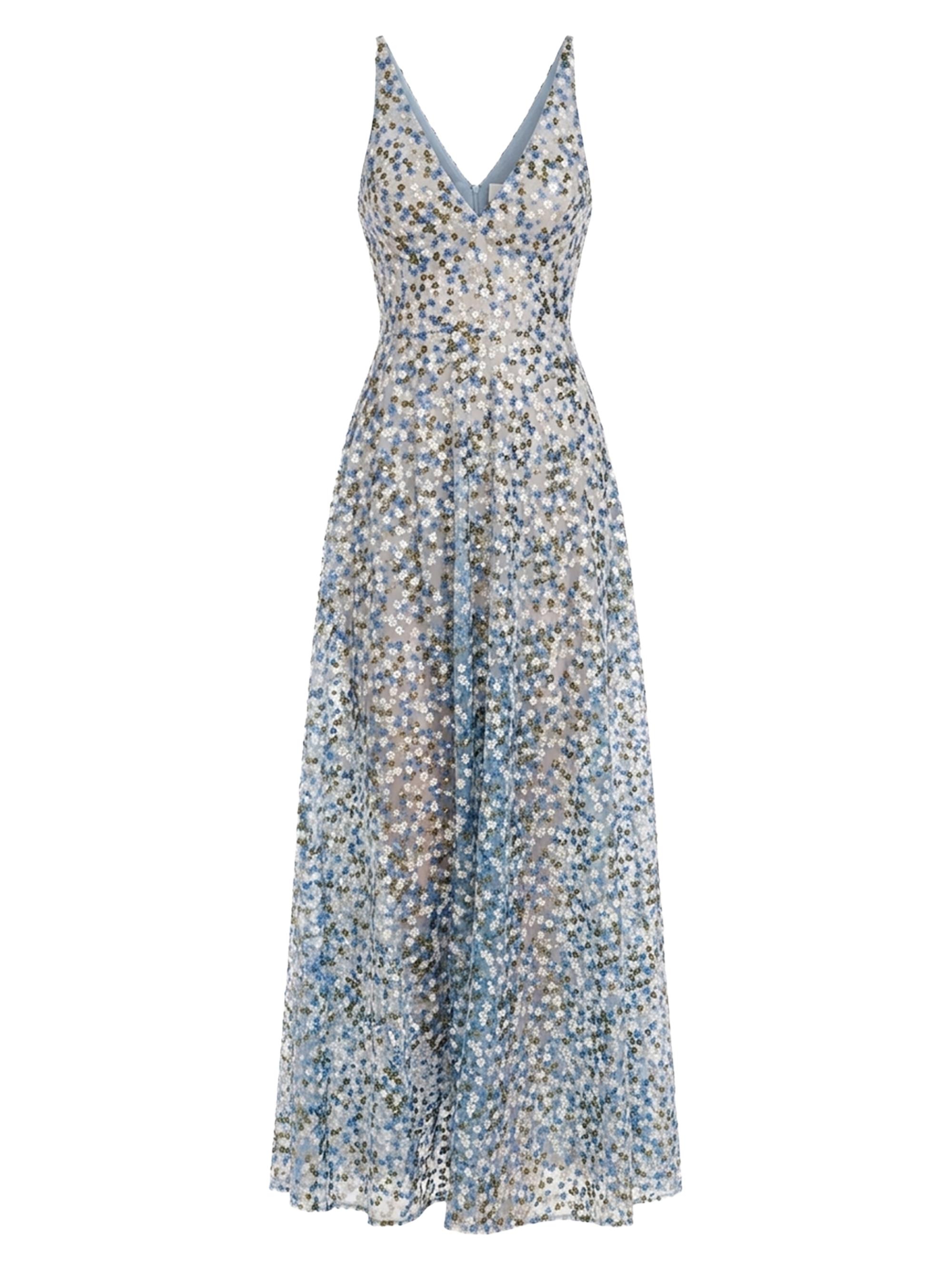 chinese dress ladies Layley One Shoulder Maxi Dress - Navy Floral main image 0