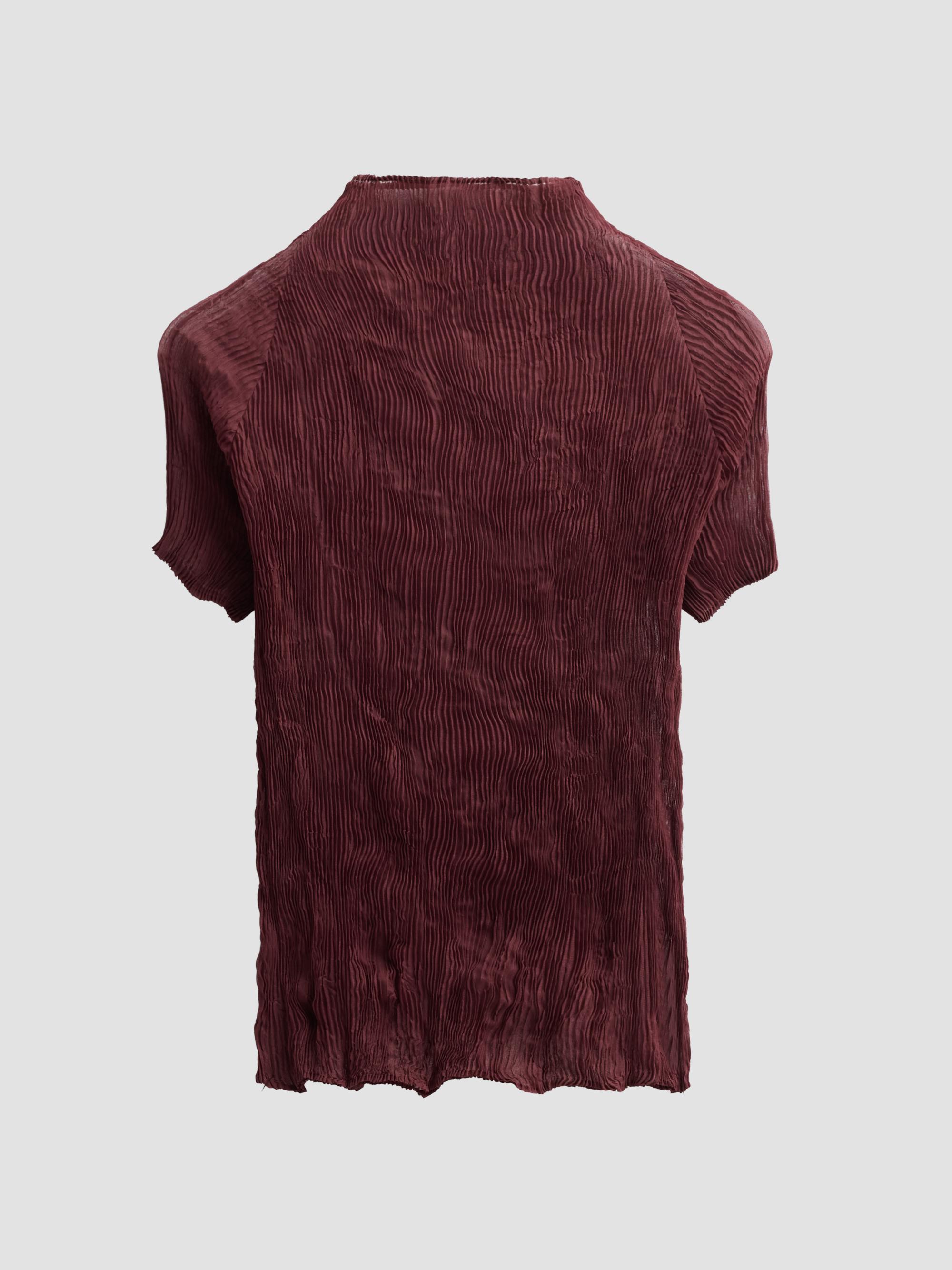 Issey Miyake Chiffon Twist Rib-Knit Top | Saks Fifth Avenue