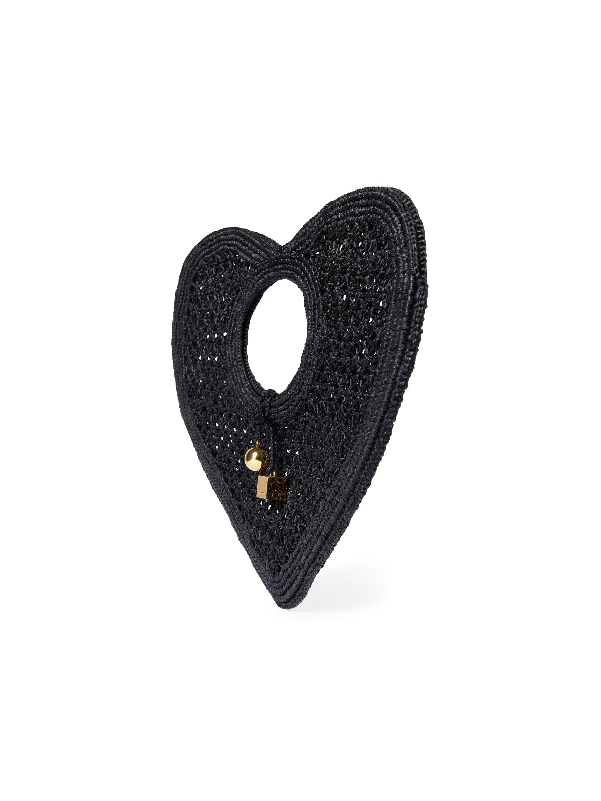 Jacquemus Le Spiaggia Coeur Raffia Clutch | Saks Fifth Avenue