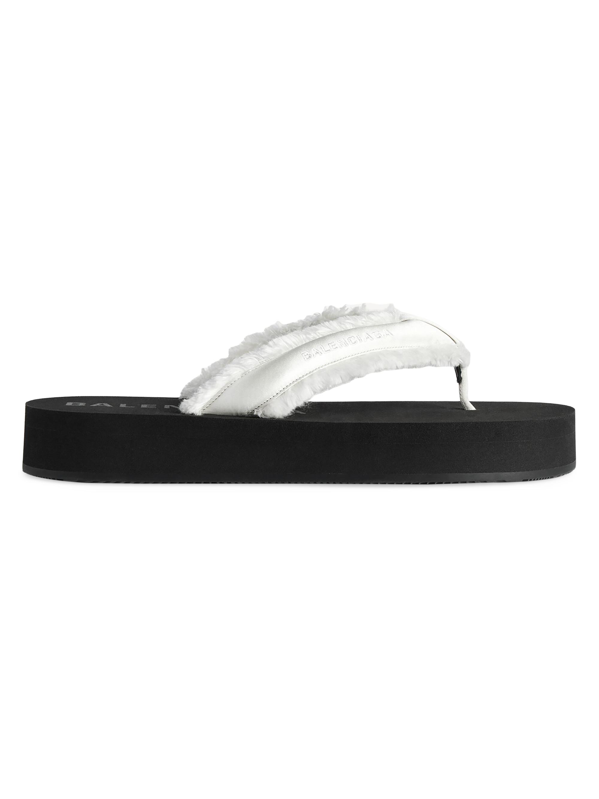 Balenciaga Women's Jet Lag Thong Sandals - Off White