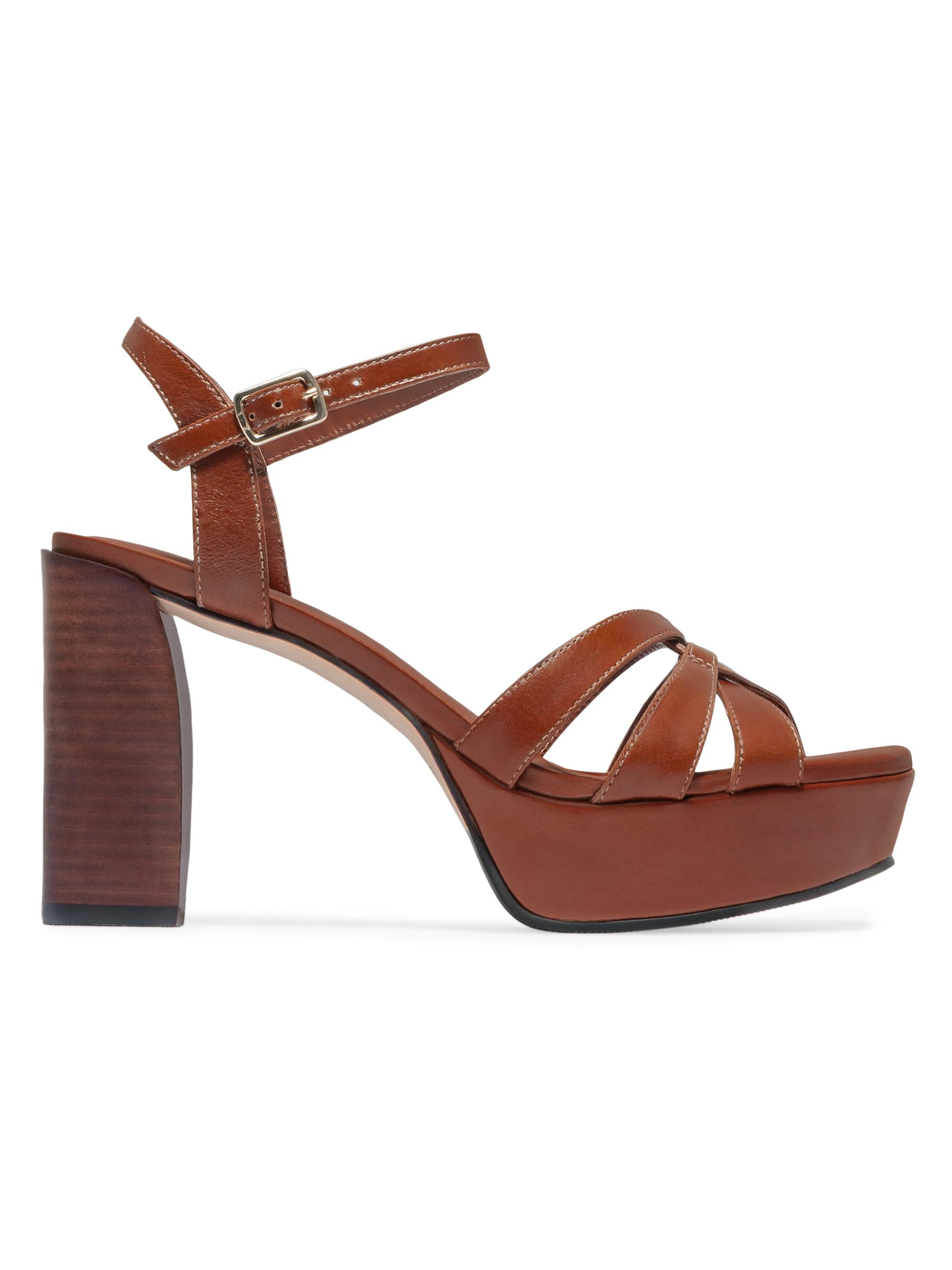 Bernardo Women's Vittor Platorm Sandals - Cognac