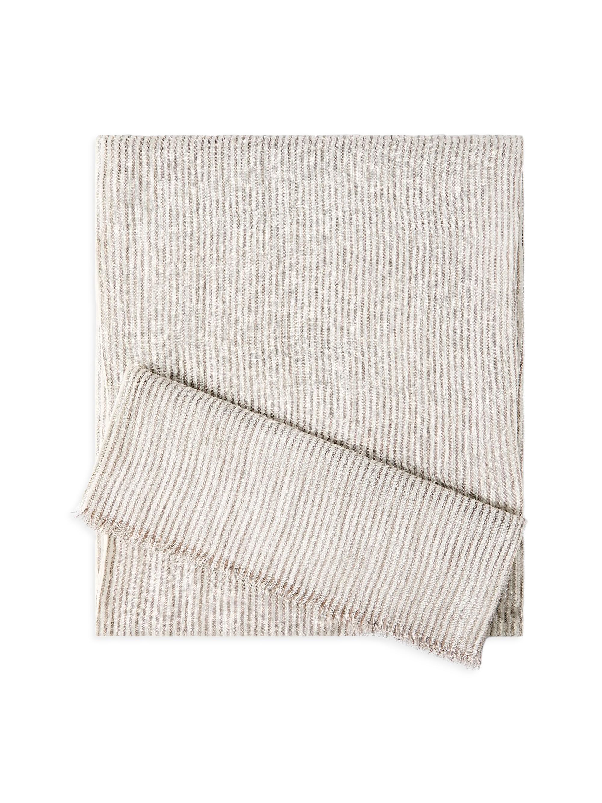 Brunello Cucinelli Women's Sparkling Striped Linen Scarf - Panama