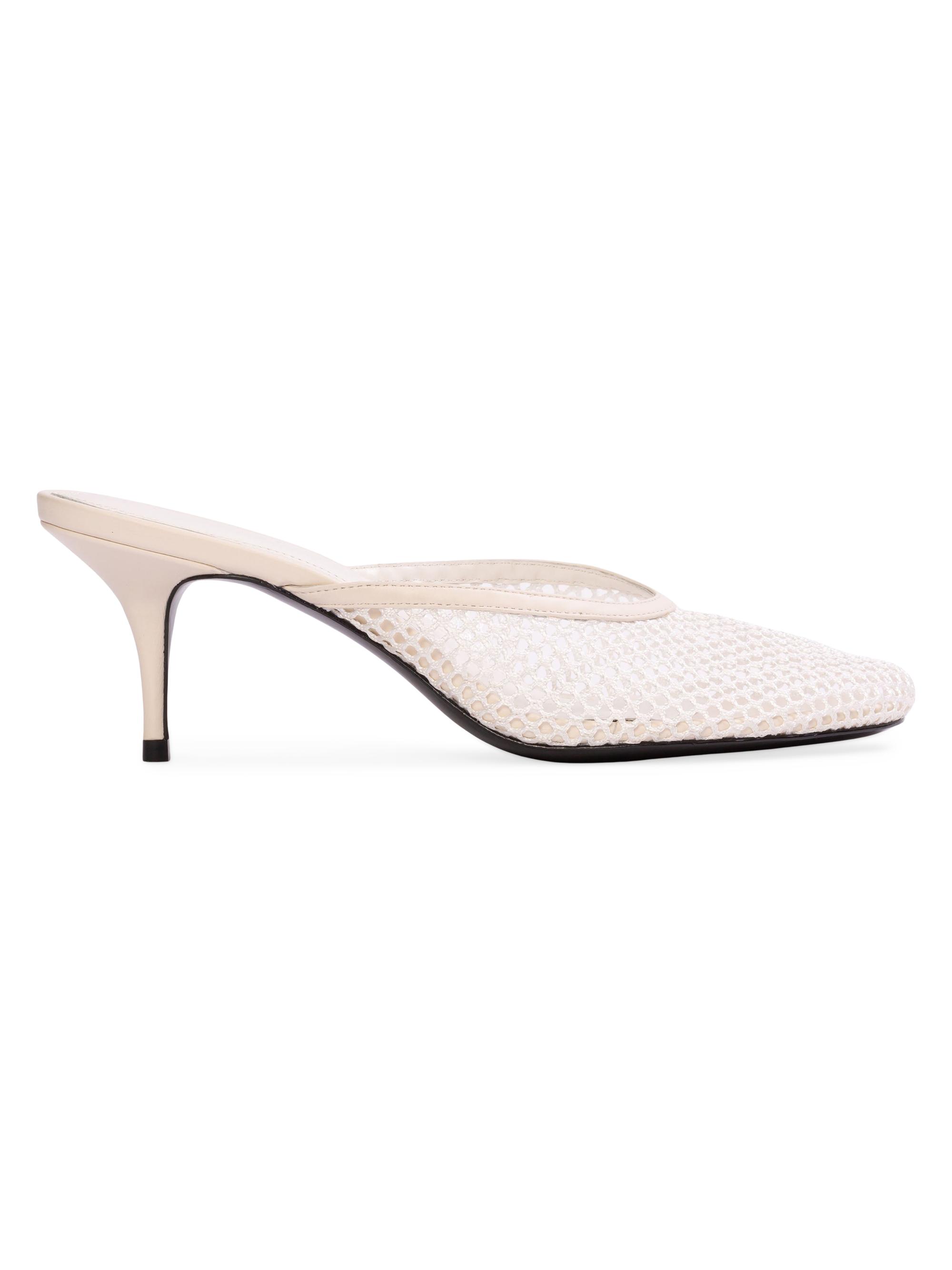 Black Suede Studio Women's Giuly 65MM Mules - Coconut Leather