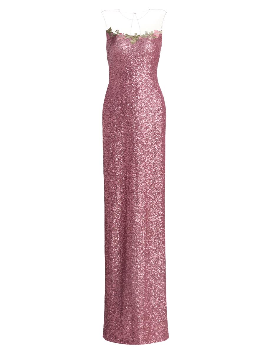 Naeem Khan Women's Floral-appliquéd Sequined Gown In Multi