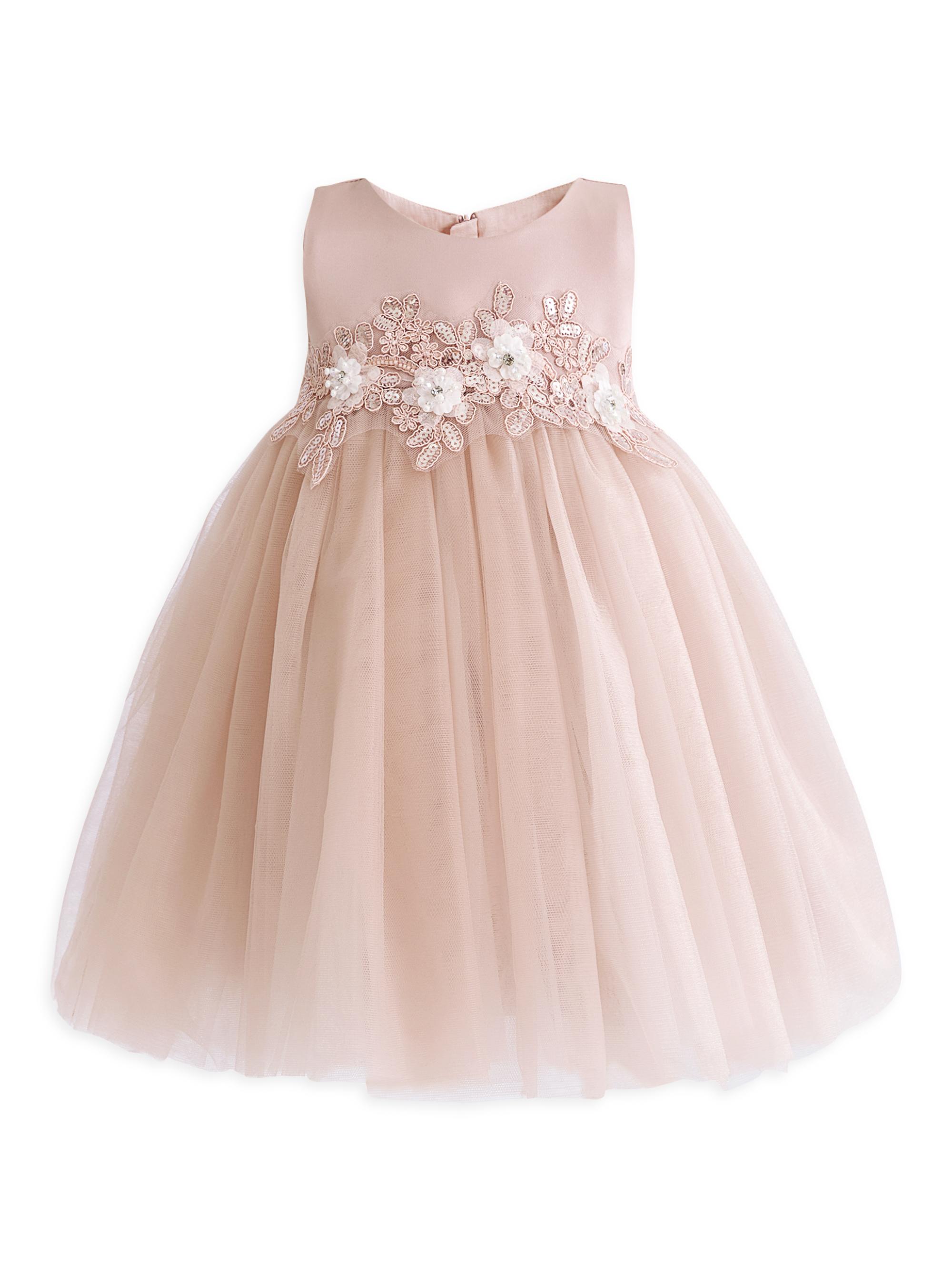 Tulleen Baby Girl's Zinara Dress - Rose 24 Months