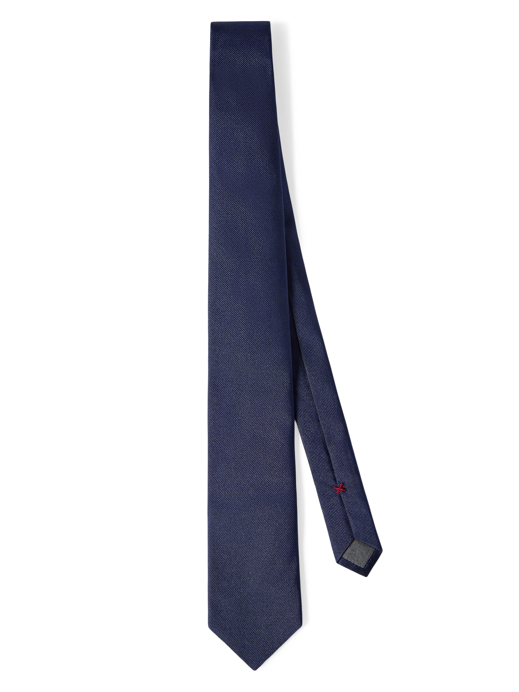 Brunello Cucinelli Men's Textured Silk Twill Tie - Blue