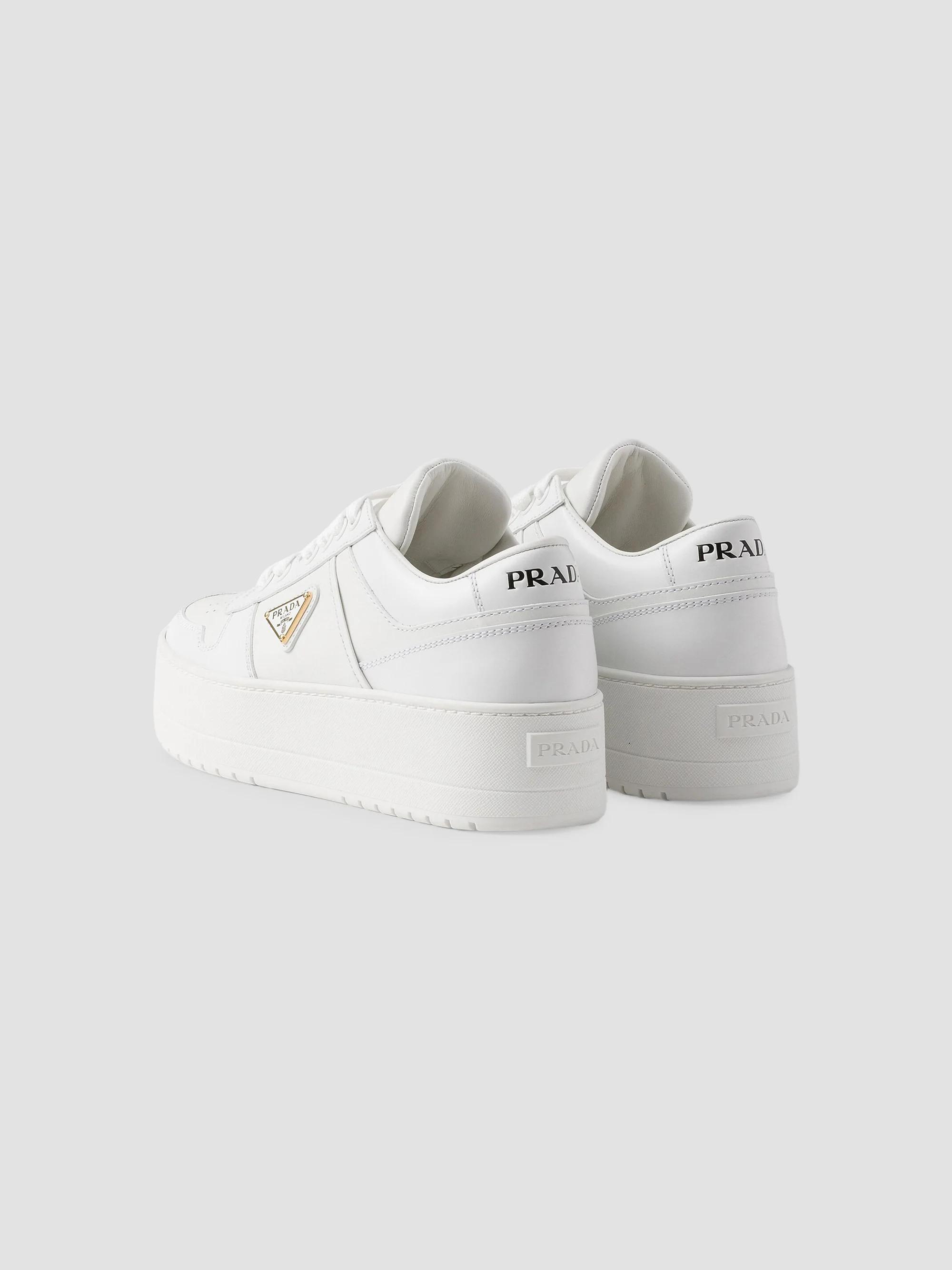 Prada Downtown Bold Leather Sneakers | Saks Fifth Avenue