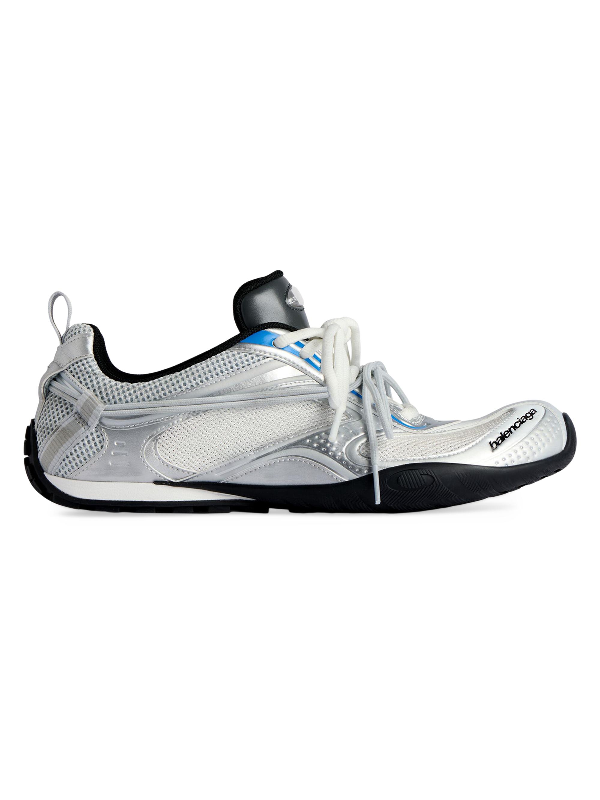 Balenciaga Men's Radar Gradient Lines Sneakers - White Silver Black Blue