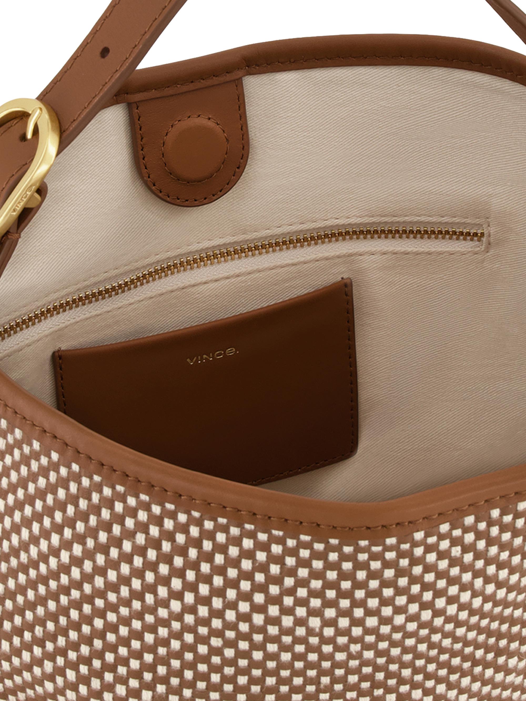 Vince Vivian Woven Leather Hobo Bag | Saks Fifth Avenue