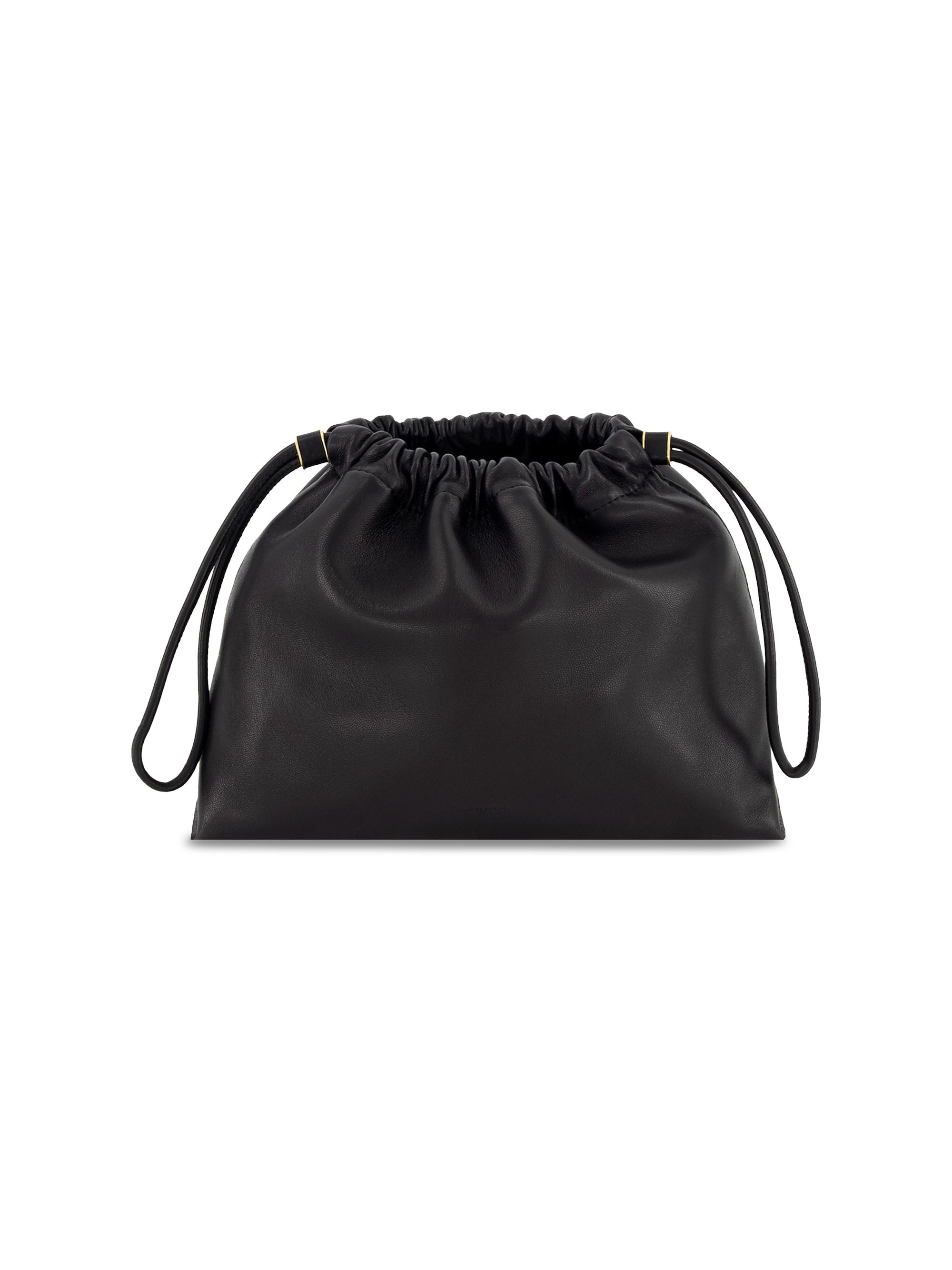 Vince Women's Sarai Leather Drawstring Crossbody Bag - Black