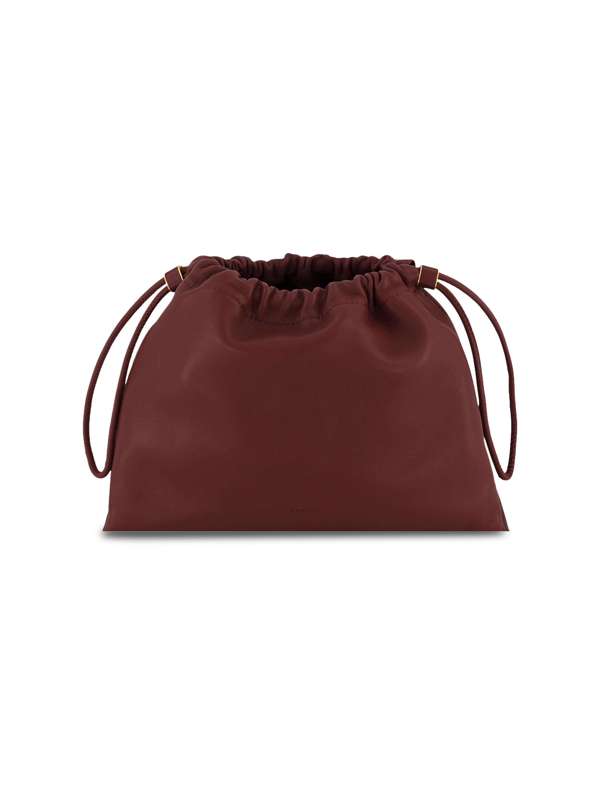 Vince Women's Sarai Leather Drawstring Crossbody Bag - Sunset