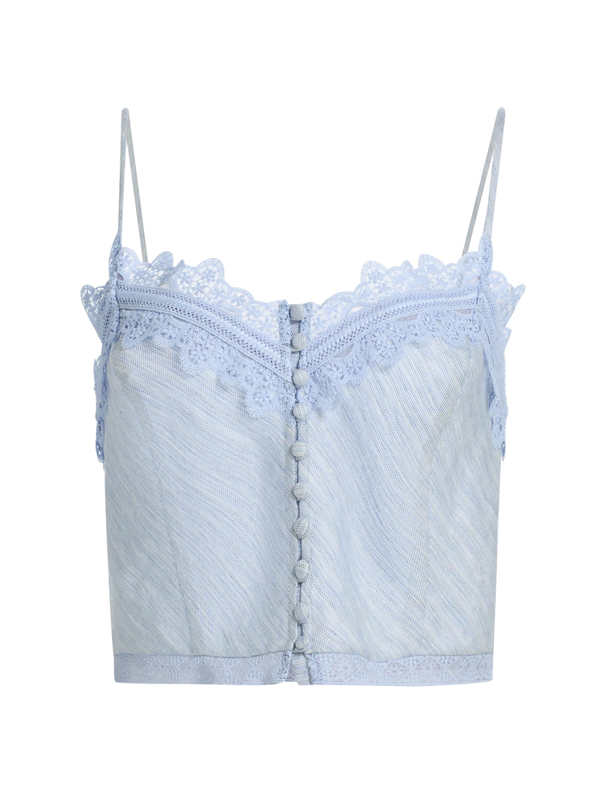 Ramy Brook Ayda Lace Linen-Blend Tank | Saks Fifth Avenue