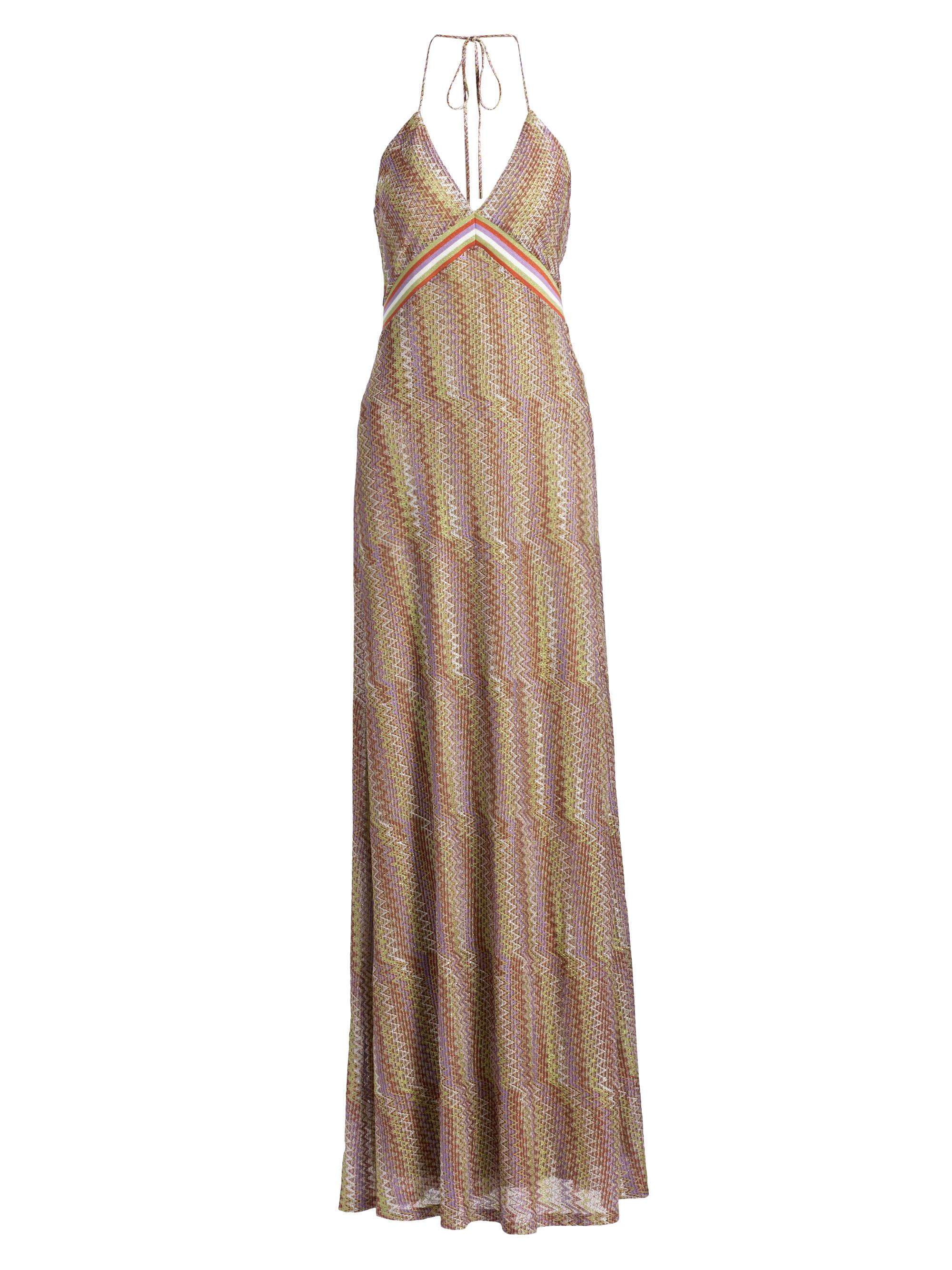 Ramy Brook Giana Chevron-Print Handkerchief Maxi Dress | Saks Fifth Avenue