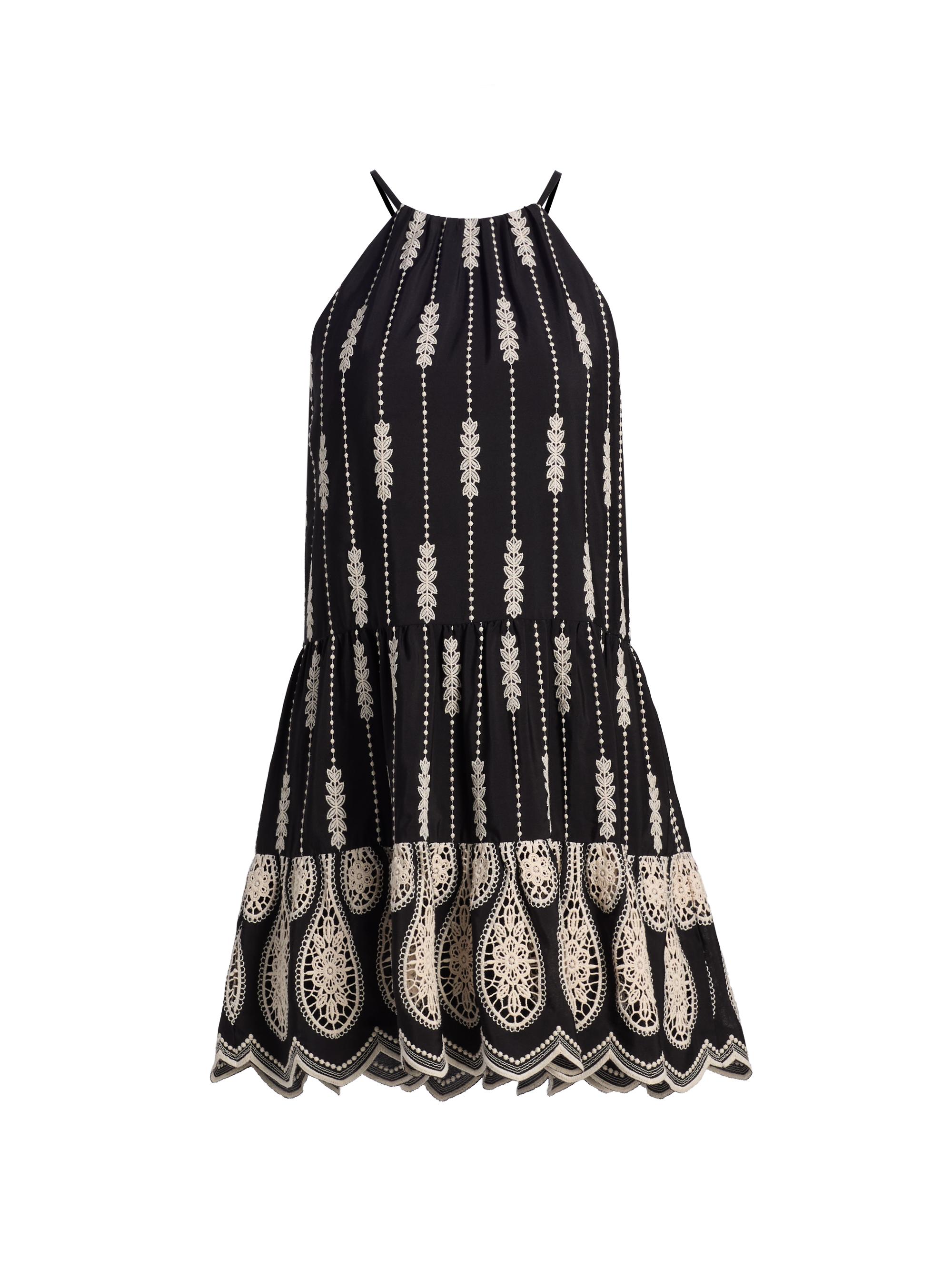 Ramy Brook Women's Kaelyn Embroidered Minidress - Black Lace | Thumbnail 8
