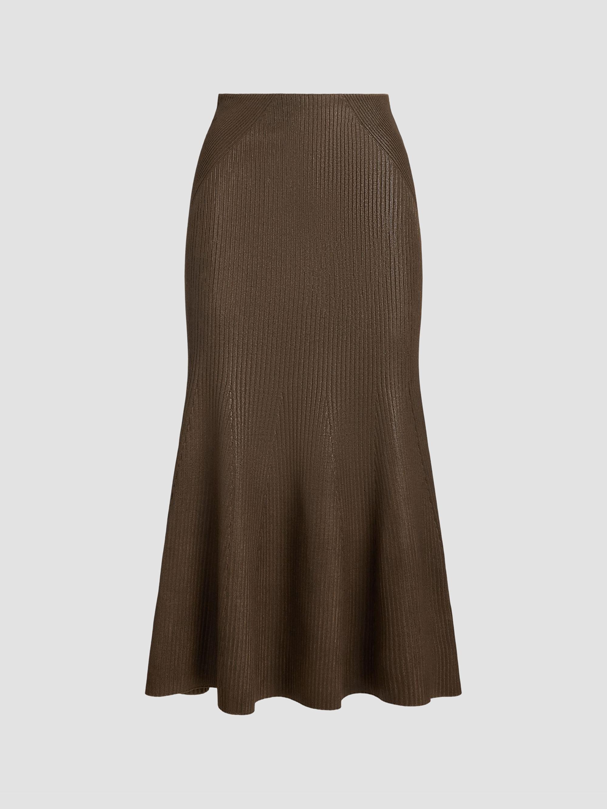 Pleats Please Issey Miyake Denim-Look Plissé Midi-Skirt | Saks