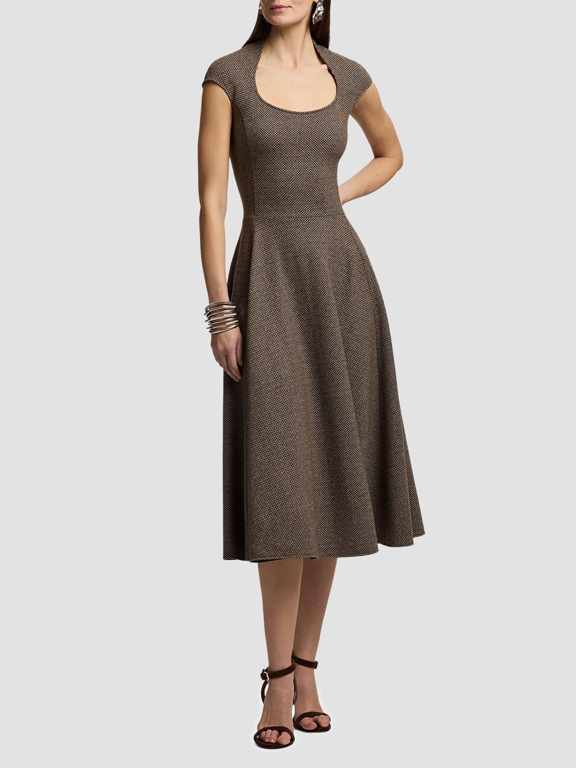 Maisey Broken-Twill Jersey Day Dress