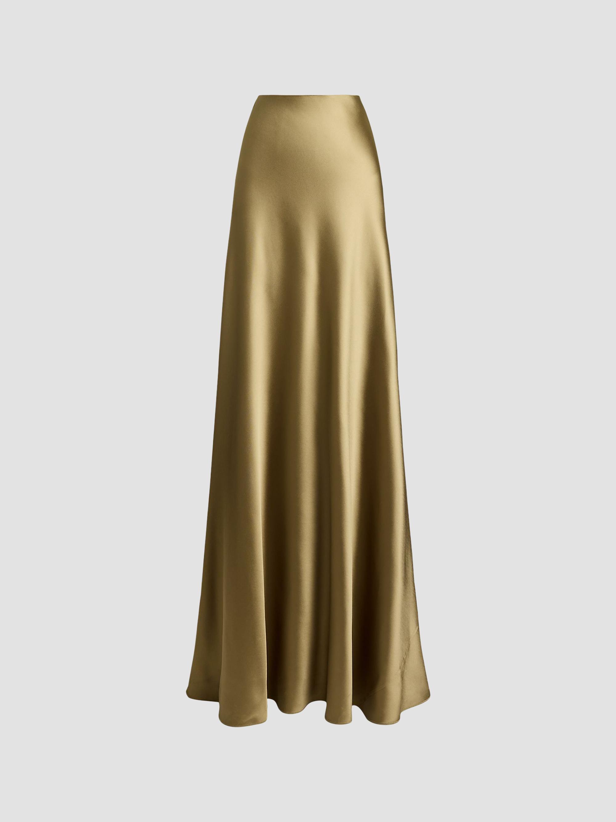 Ralph Lauren Collection Niccola Pleated Jersey Maxi Skirt | Saks